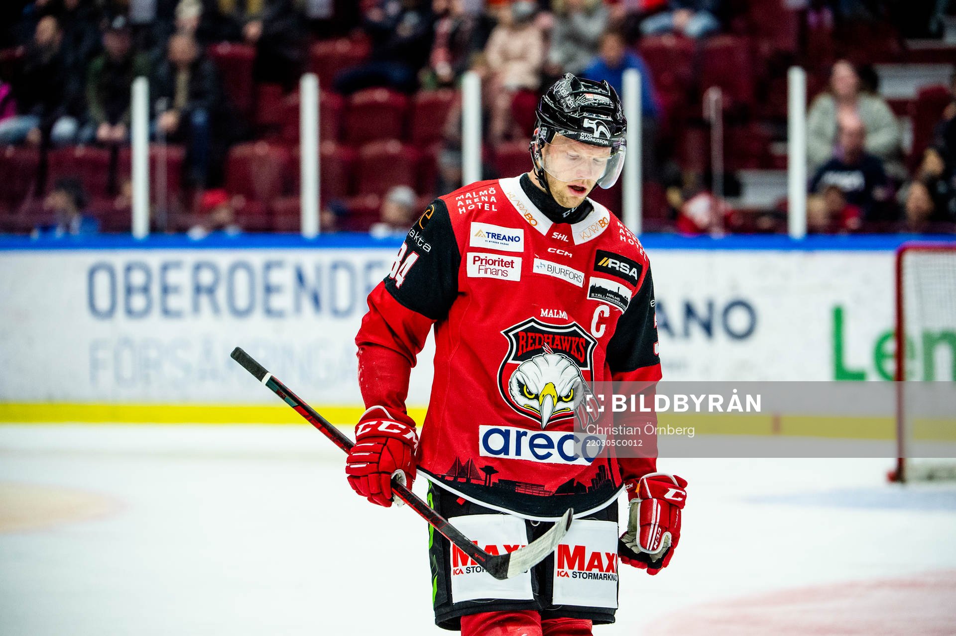 Malmö Redhawks Carl Söderberg deppar