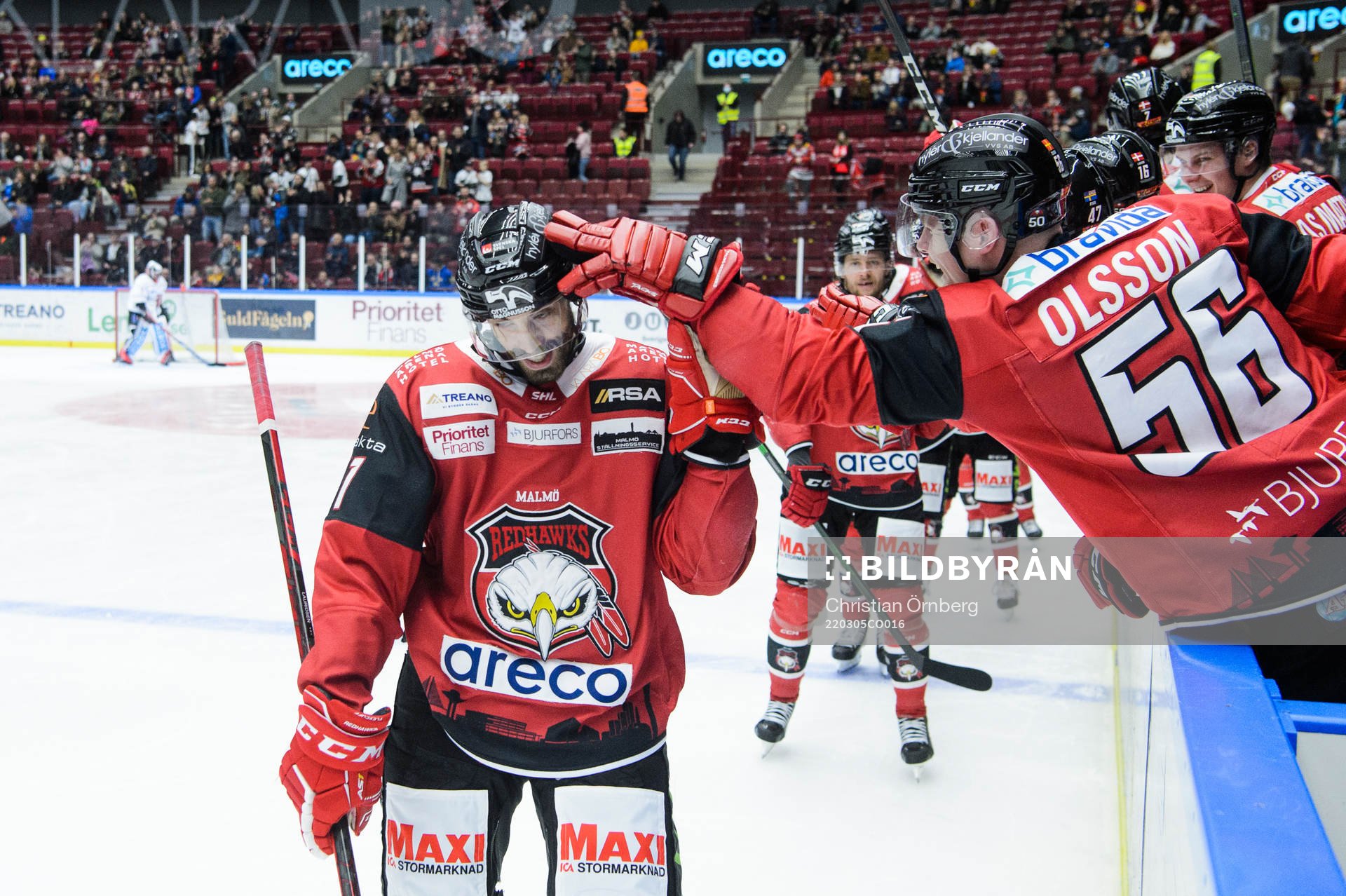 Malmö Redhawks Markus Lauridsen jublar