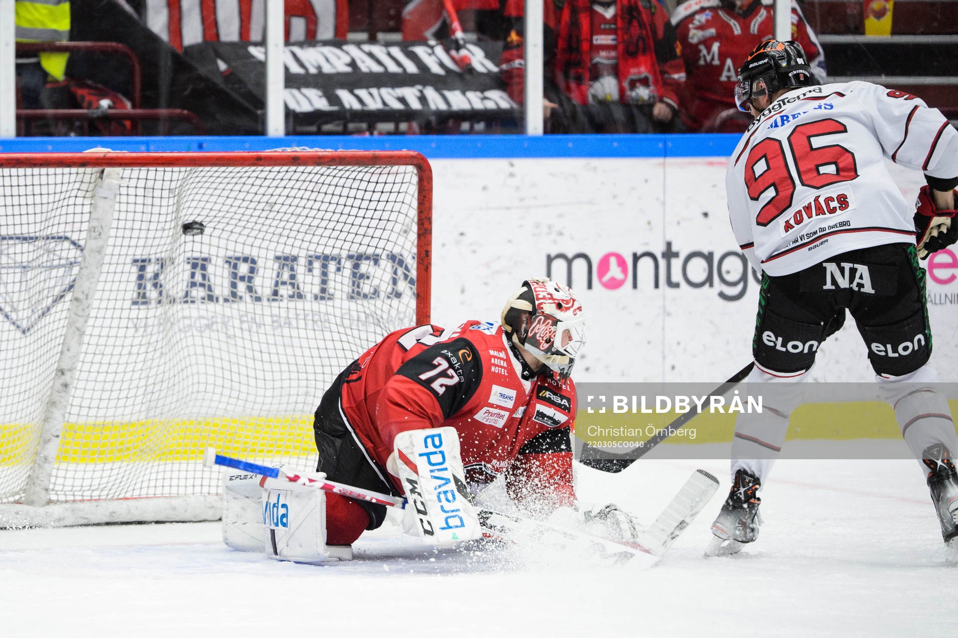 Örebros Robin Kovacs sätter 4-5 bakom Malmö Redhawks