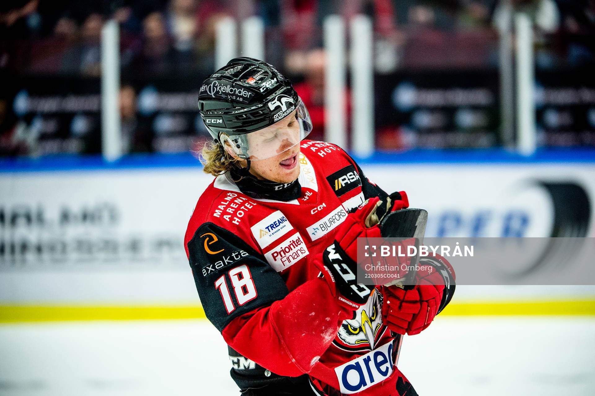 Malmö Redhawks Marcus Sylvegård deppar