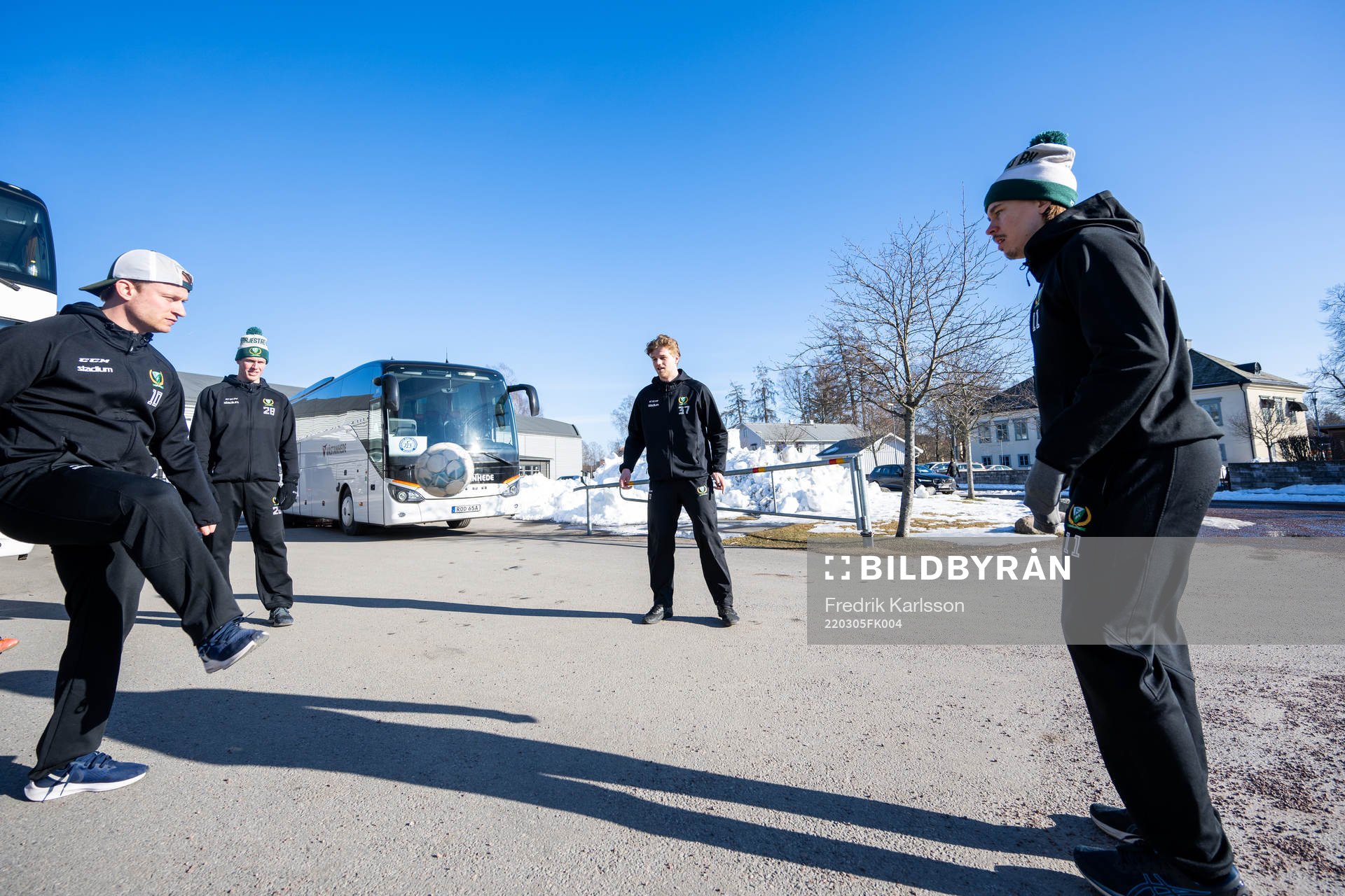 Färjestads Marcus Nilsson, Mattias Göransson, Adam