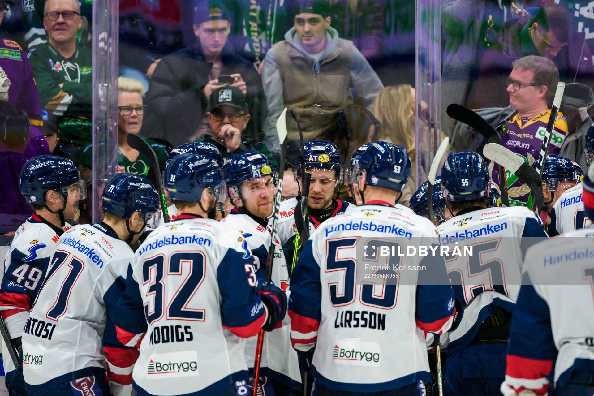 Linköpings spelare jublar