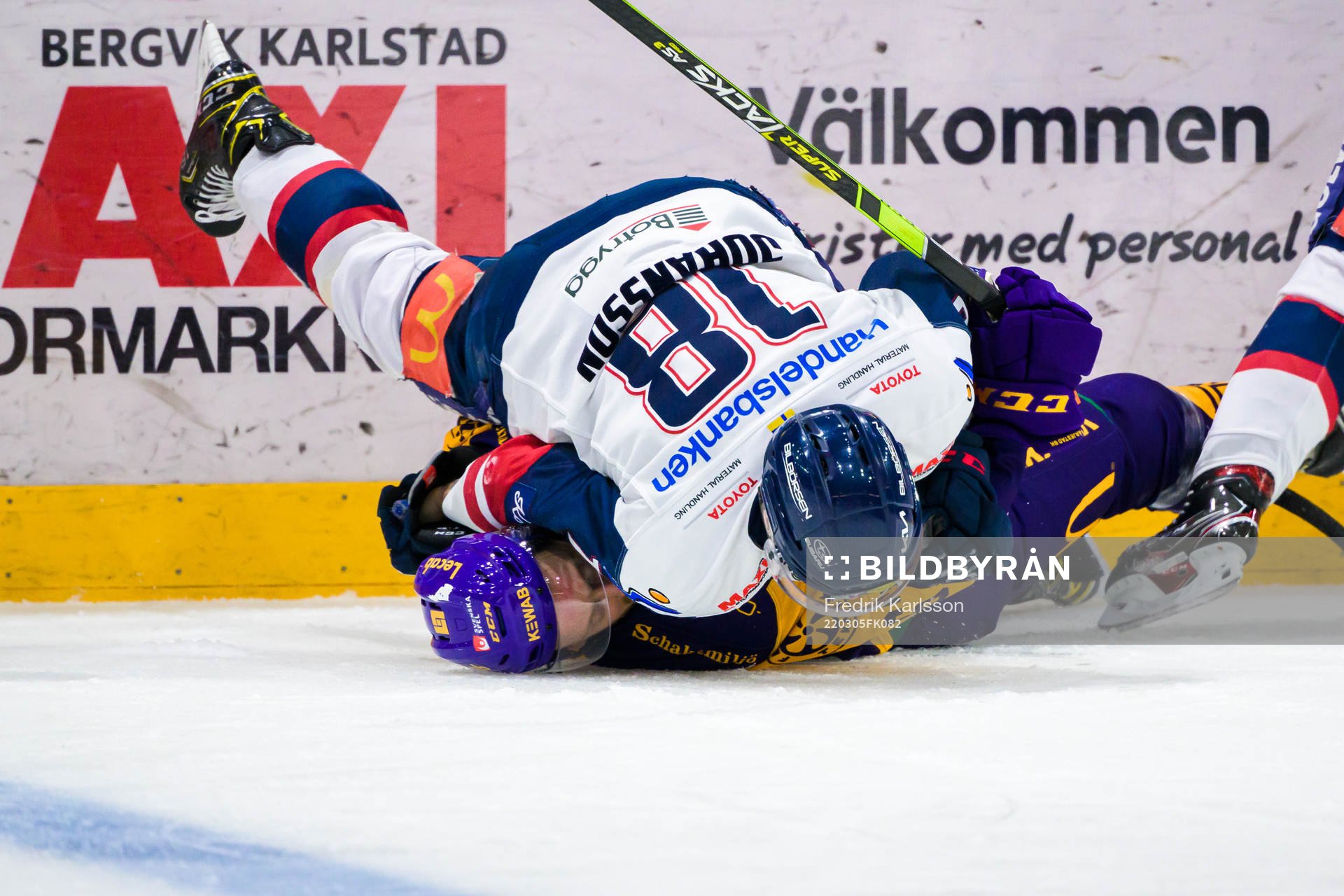 Linköpings Alexander Johansson och Färjestads Pontus