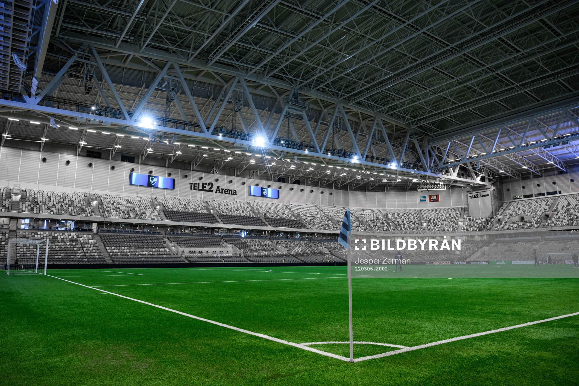 Interiör vy av Tele2 Arena