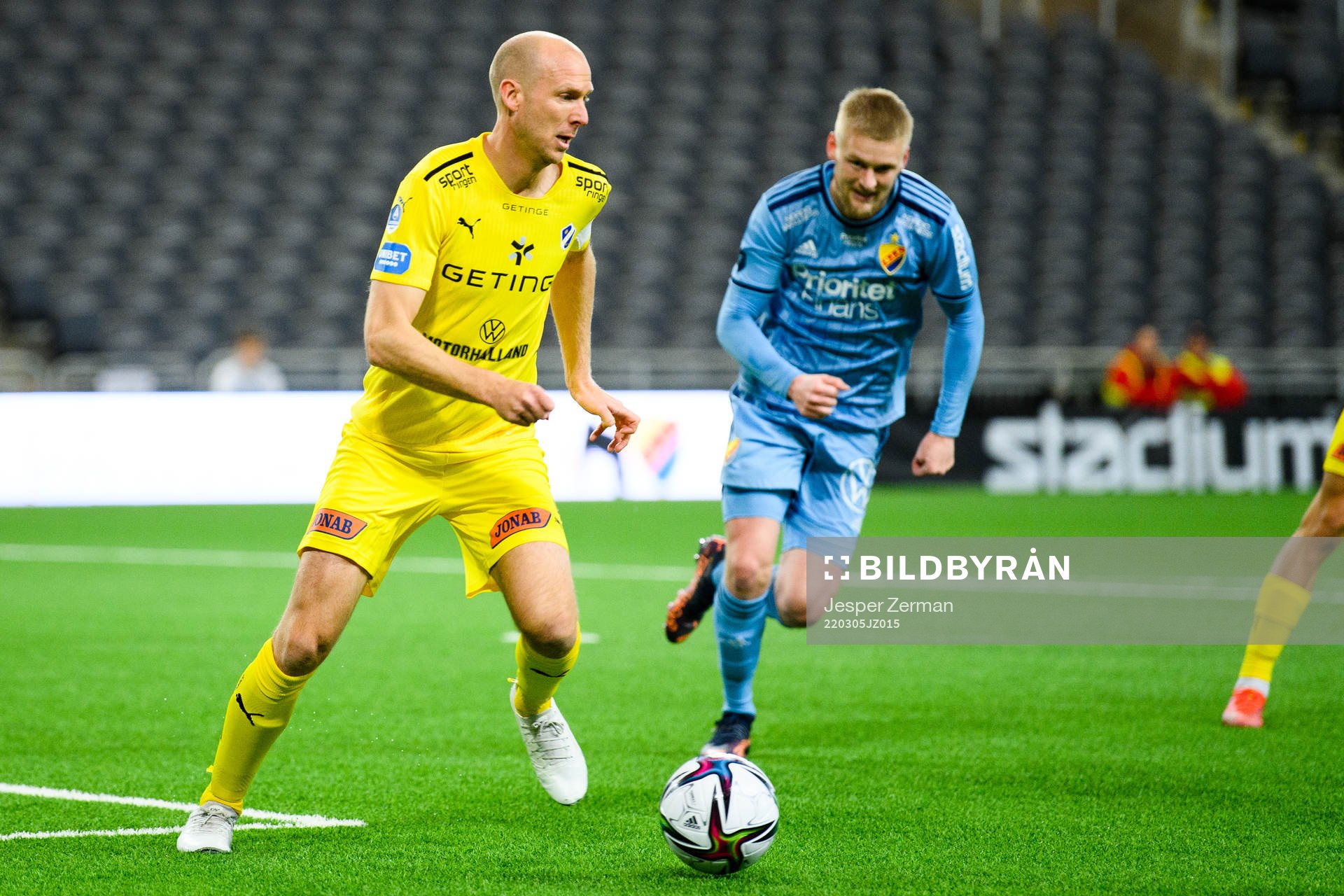 Halmstads Andreas Johansson och Djurgårdens Kalle Holmberg