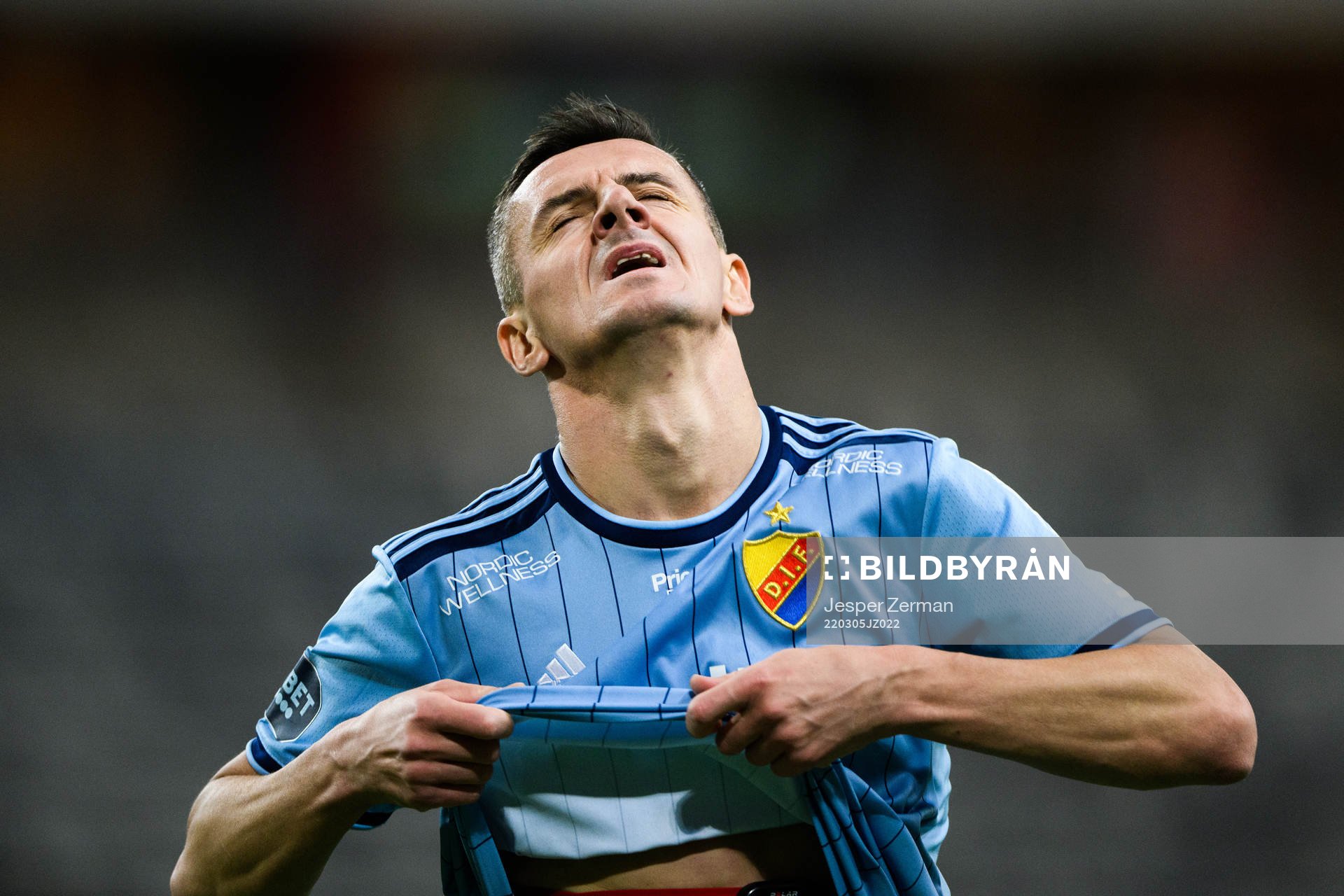 Djurgårdens Haris Radetinac deppar