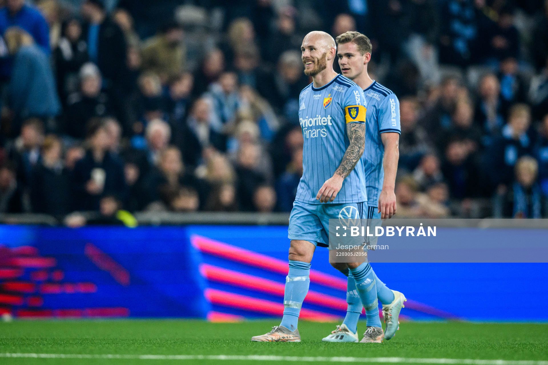 Djurgårdens Magnus Eriksson och Hampus Finndell
