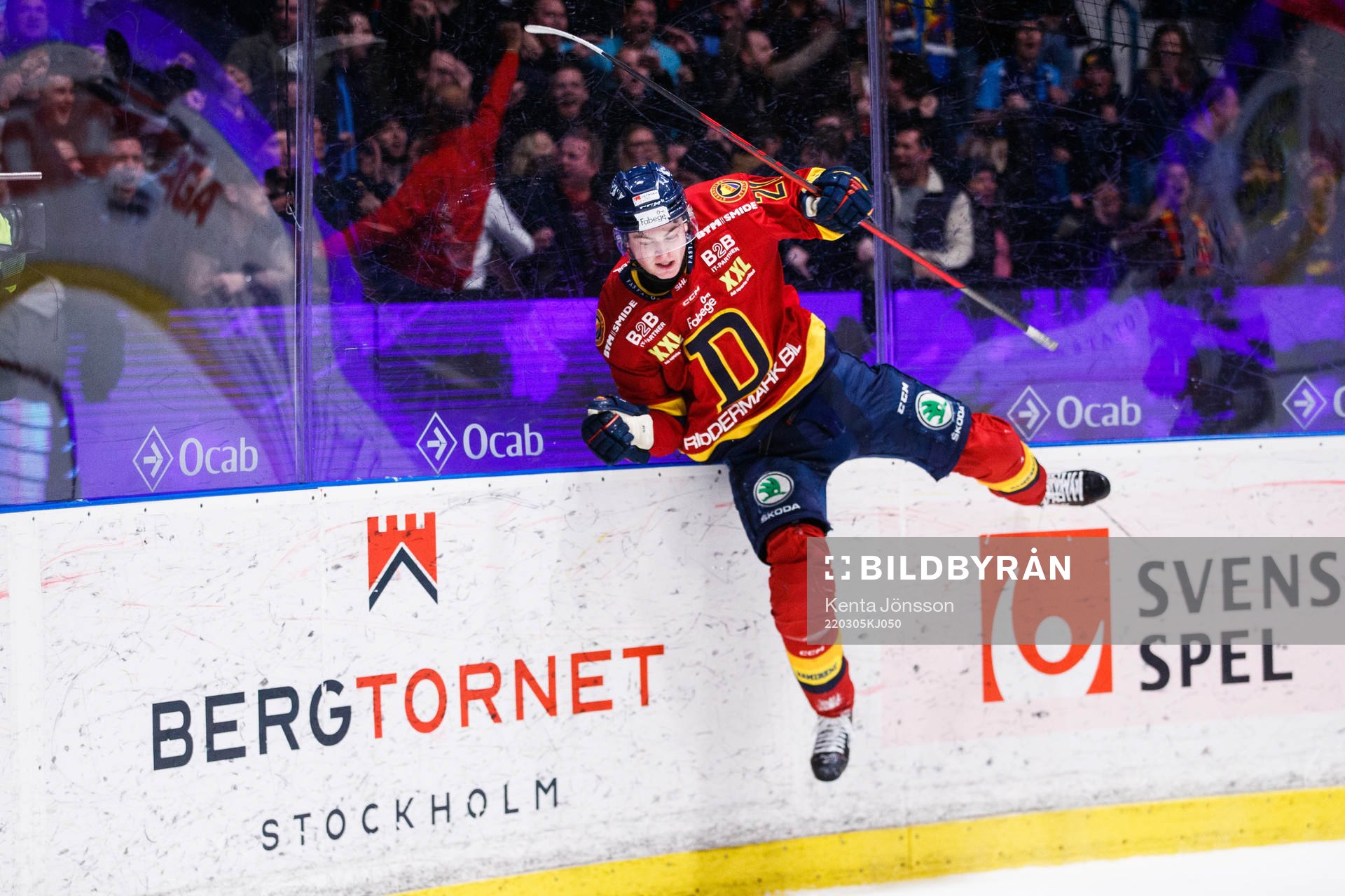 Djurgårdens Filip Cederqvist jublar