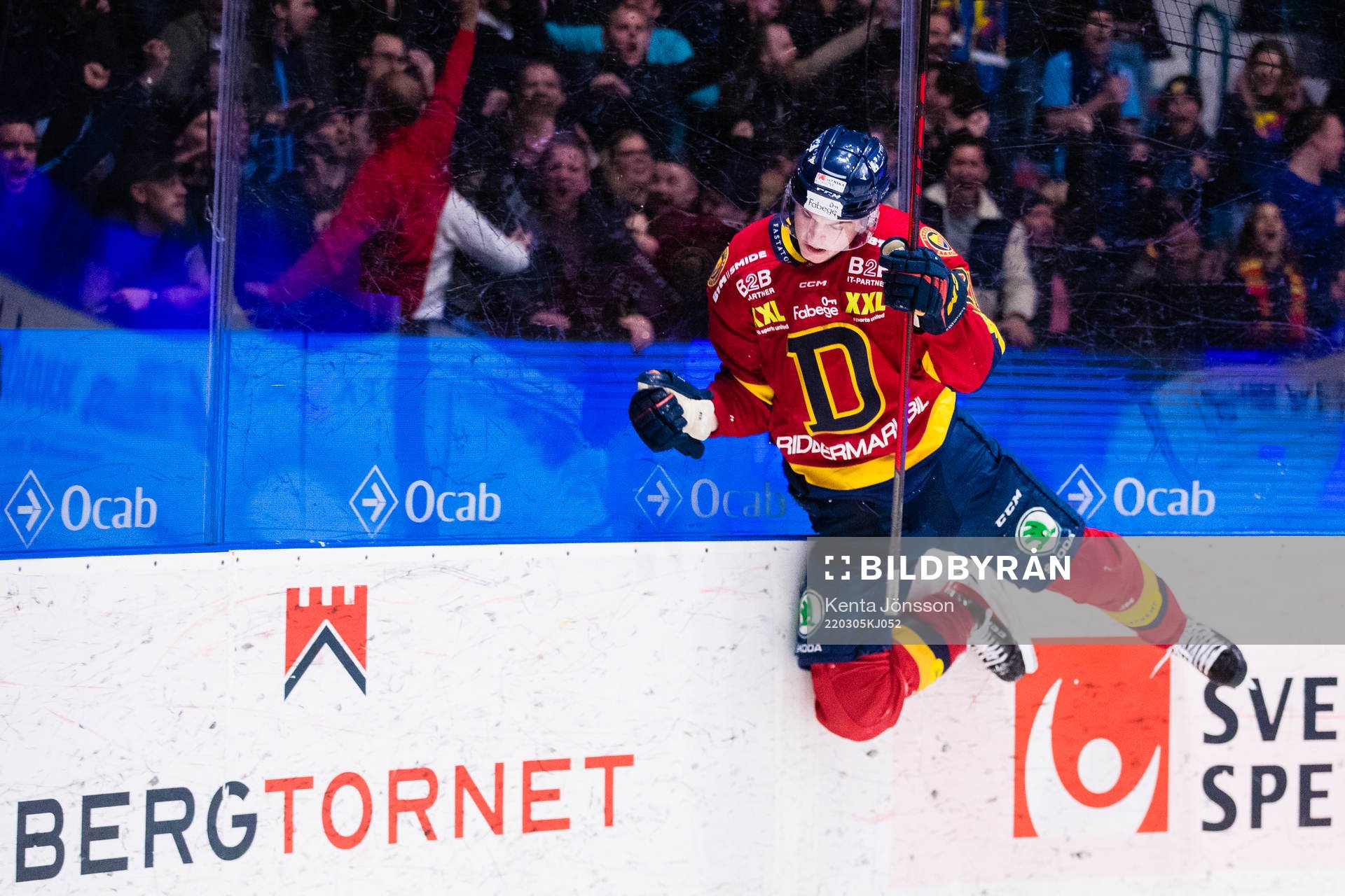 Djurgårdens Filip Cederqvist jublar