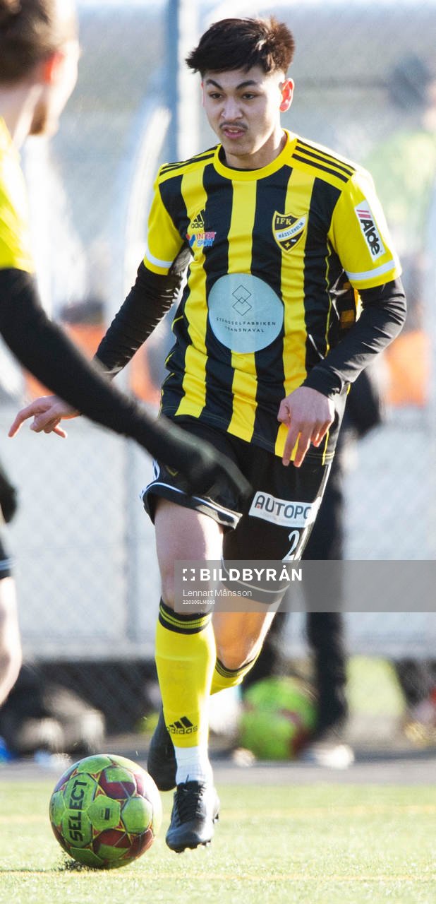 i träningsmatchen mellan IFK Hässleholm och Asarum i