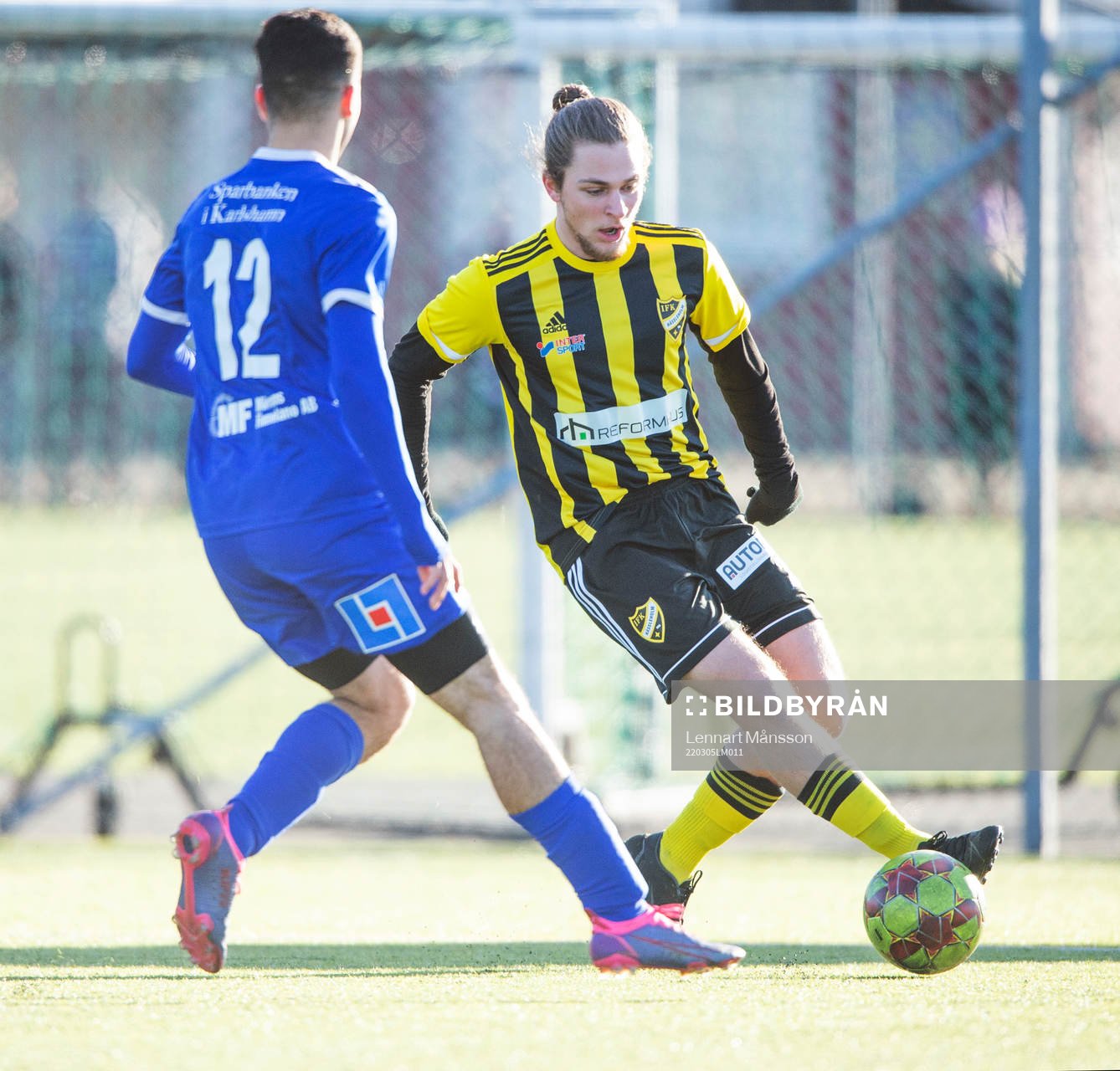  IFK Hässleholms Moehammed Kawaf i träningsmatchen mellan IFK Hässleholm och Asarum i Hässleholm 5 mars 2022.
