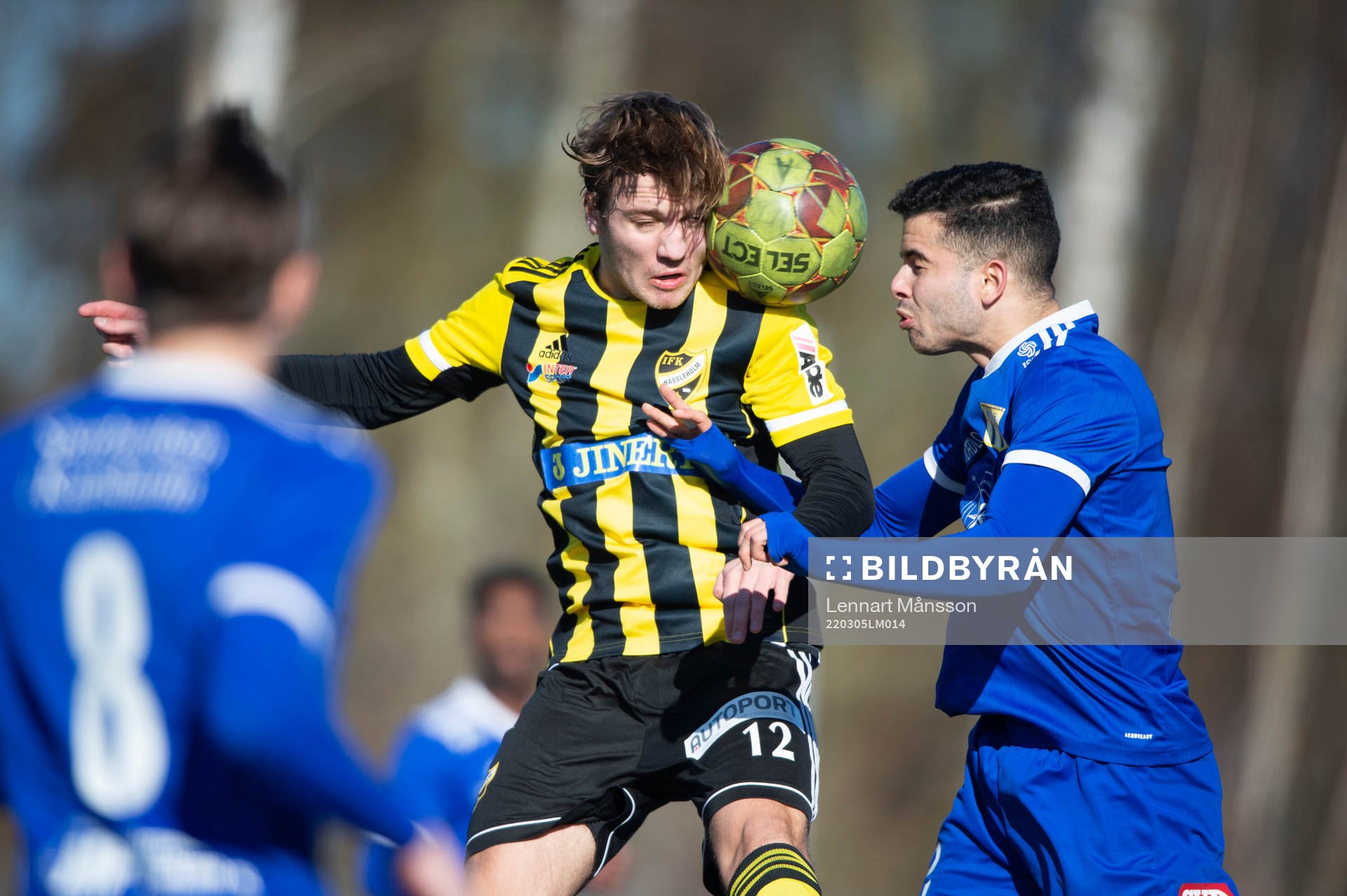 IFK Hässleholms Isaac Holmberg i träningsmatchen mellan