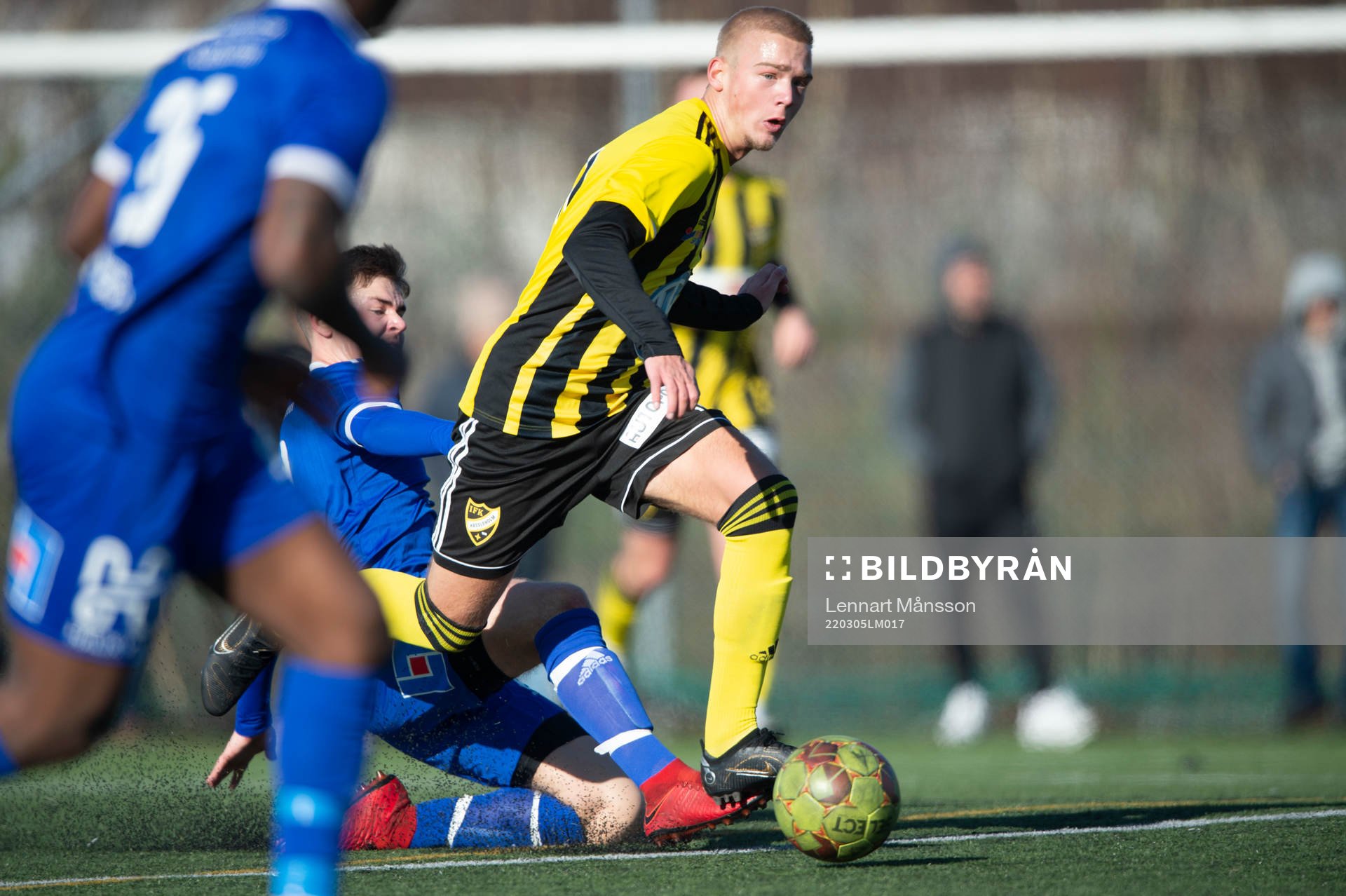 IFK Hässleholms Olle Kjellman Olblad i träningsmatchen