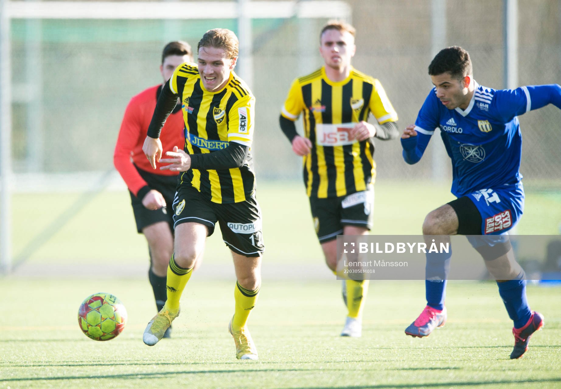 IFK Hässleholms Isaac Holmberg i träningsmatchen mellan
