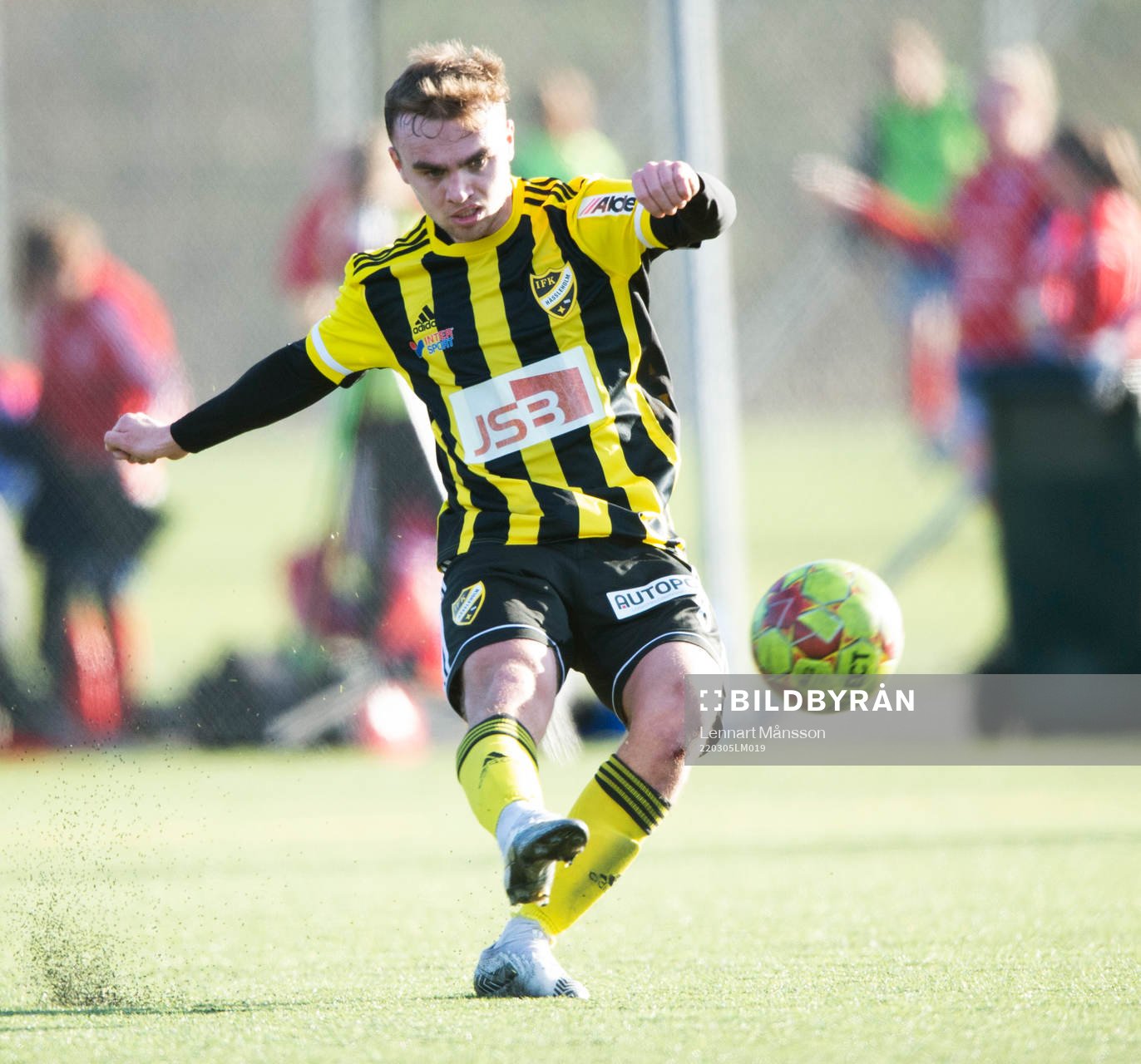 IFK Hässleholms Ludvig Hegdal i träningsmatchen mellan