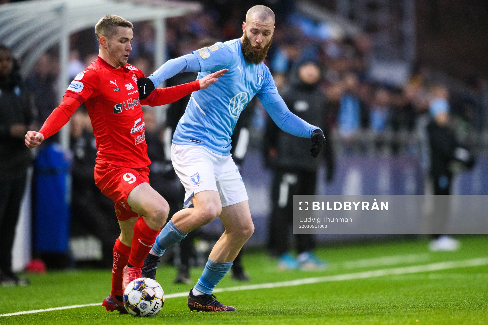 Värnamos Oscar Johansson och Malmö FFs Jo Inge Berget
