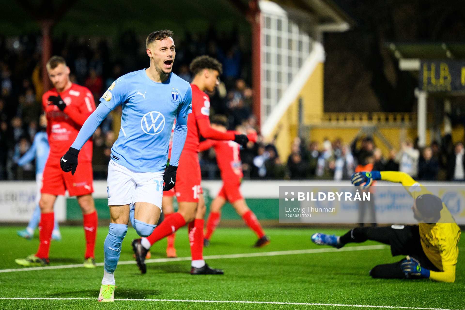 Malmö FFs Veljko Birmancevic jublar