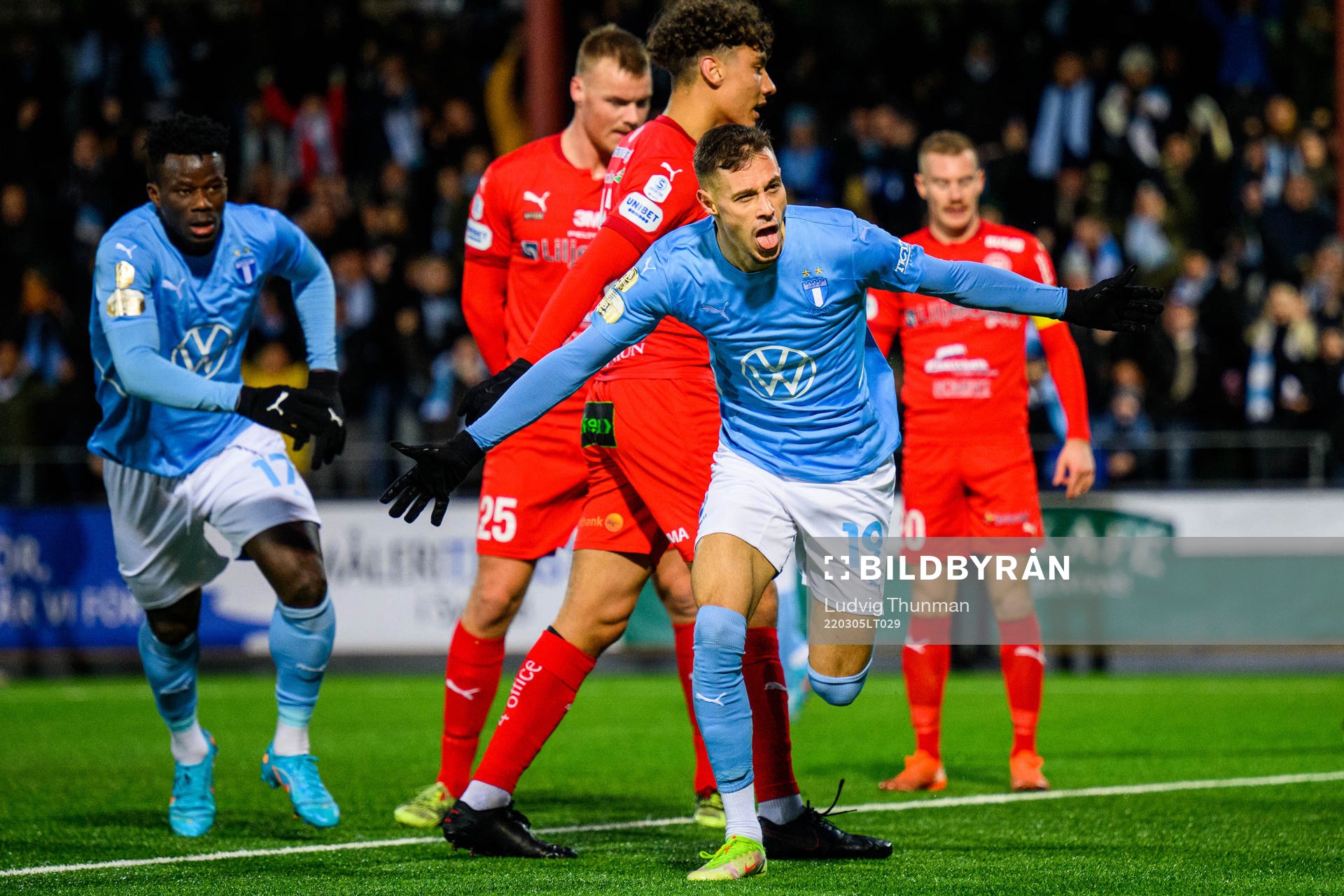 Malmö FFs Veljko Birmancevic jublar
