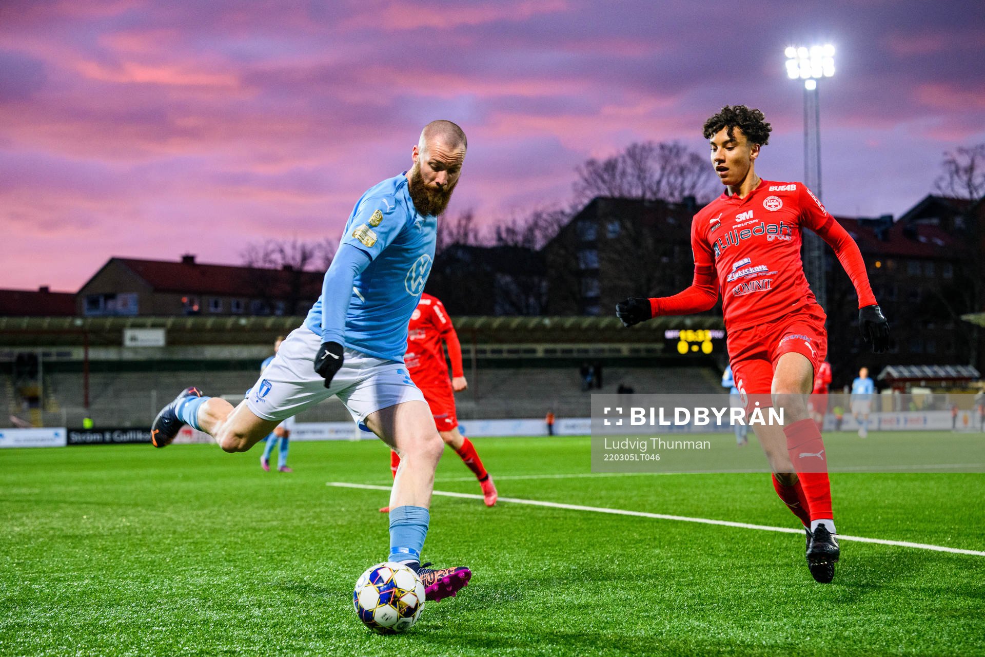 Malmö FFs Jo Inge Berget och Värnamos Victor Larsson