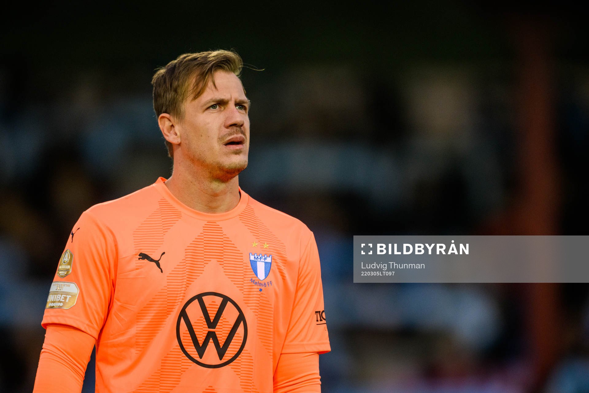 Malmö FFs målvakt Johan Dahlin
