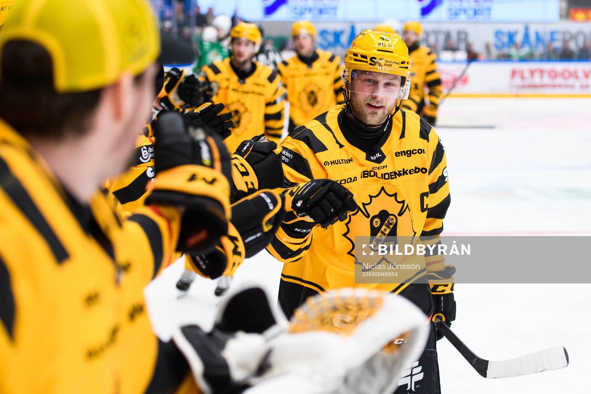 Skellefteås Oscar Möller jublar