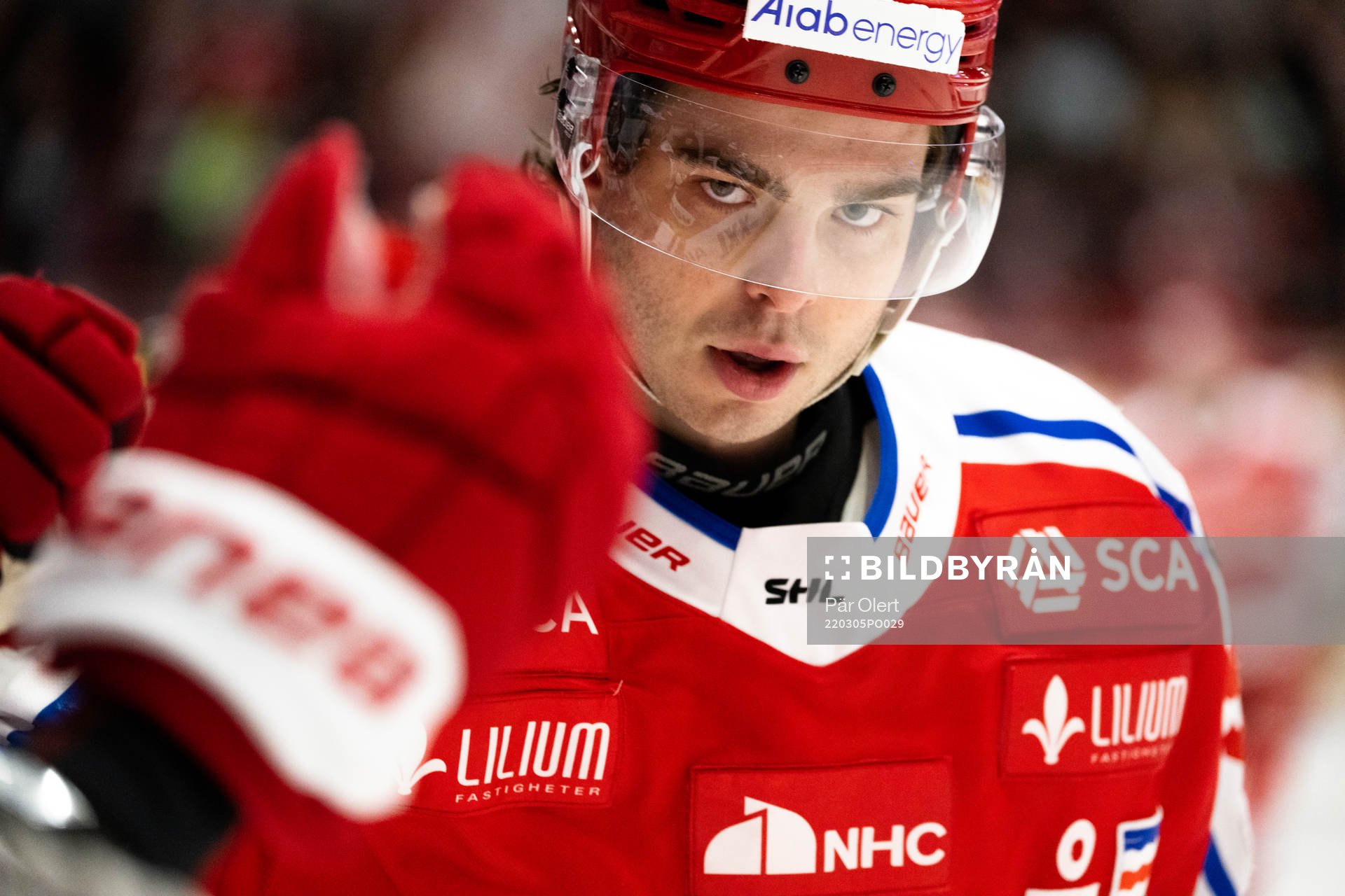 Timrås Viktor Lodin jublar