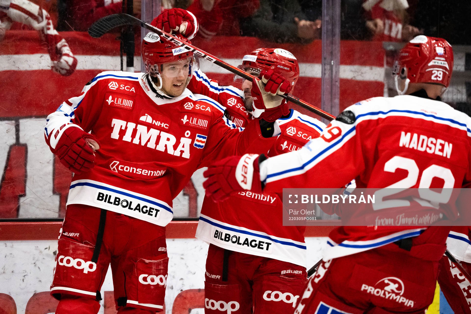 Timrås Viktor Liljegren jublar