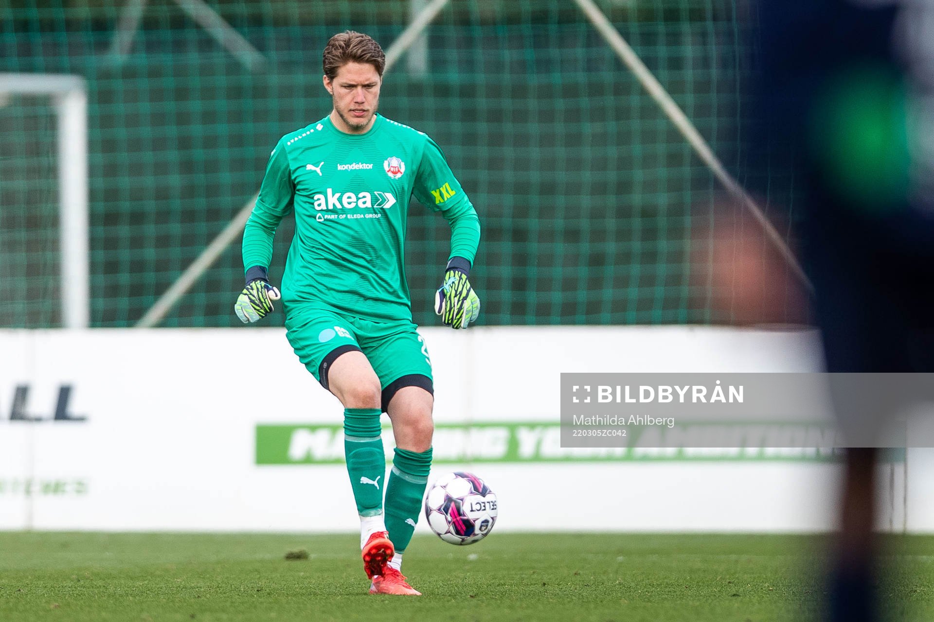 Goalkeeper Kalle Joelsson of Helsingborg