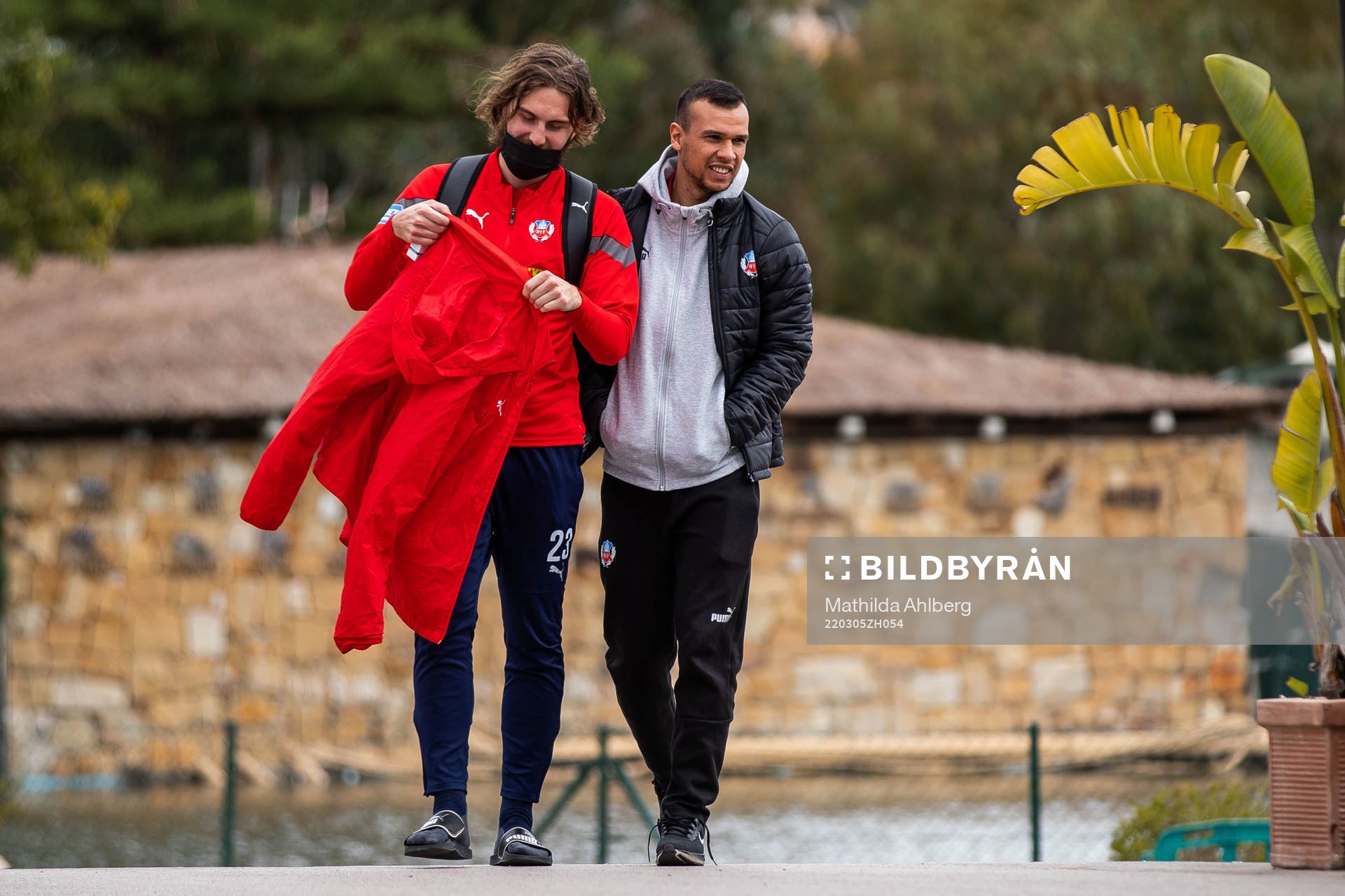 Ali Suljic and Sumar Almadjed of Helsingborg
