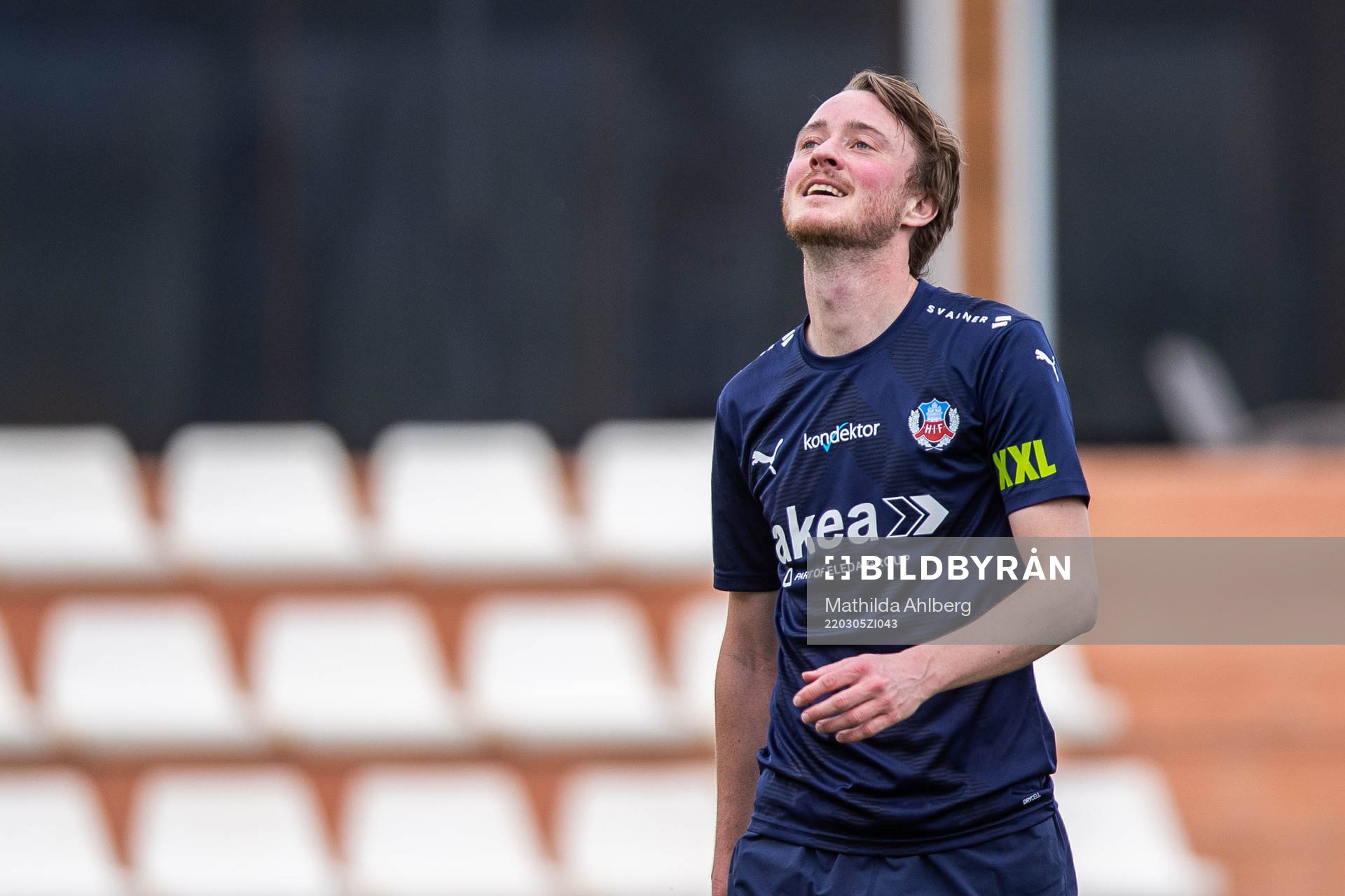 Rasmus Jönsson of Helsingborg looks dejected