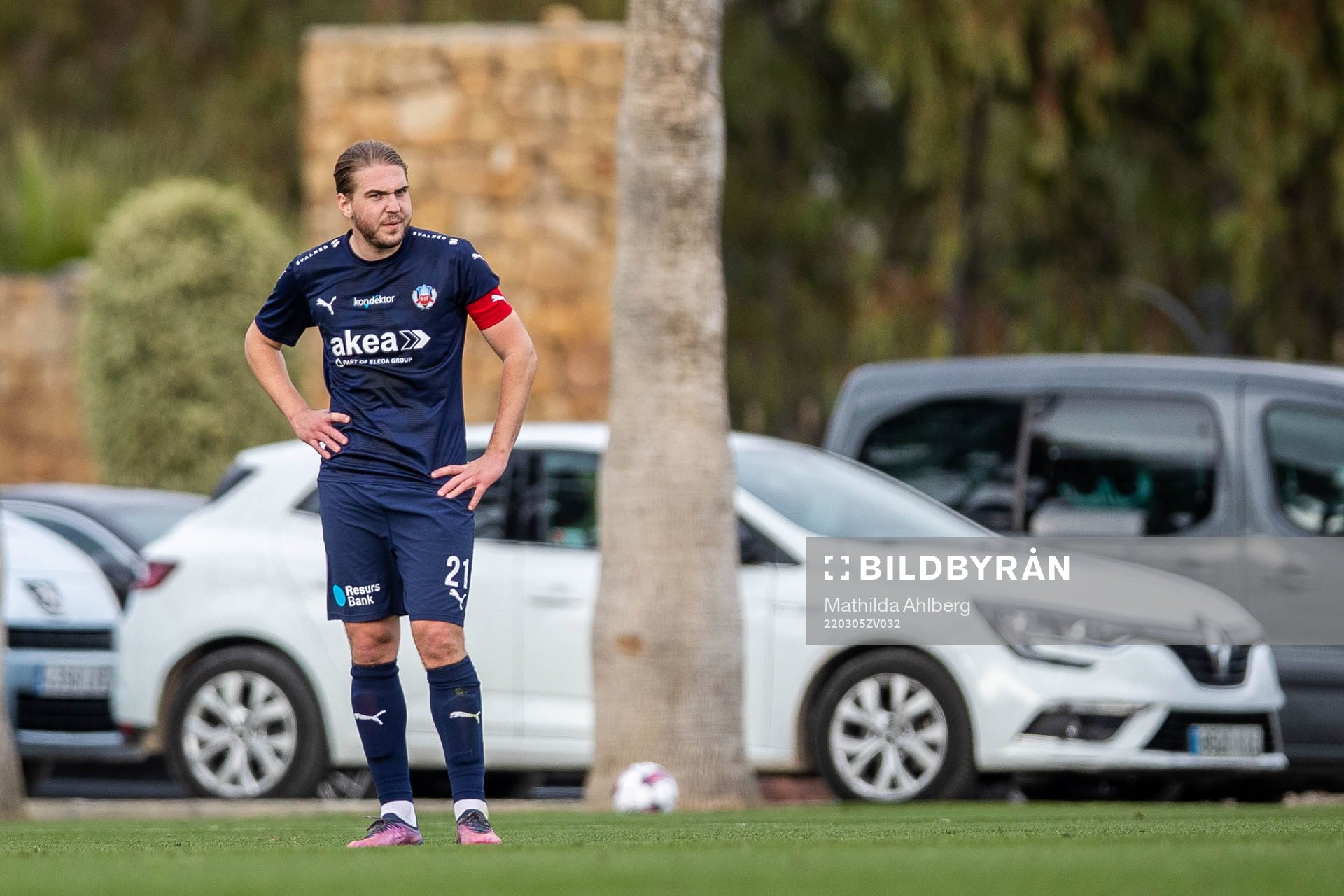 Charlie Weberg of Helsingborg looks dejected