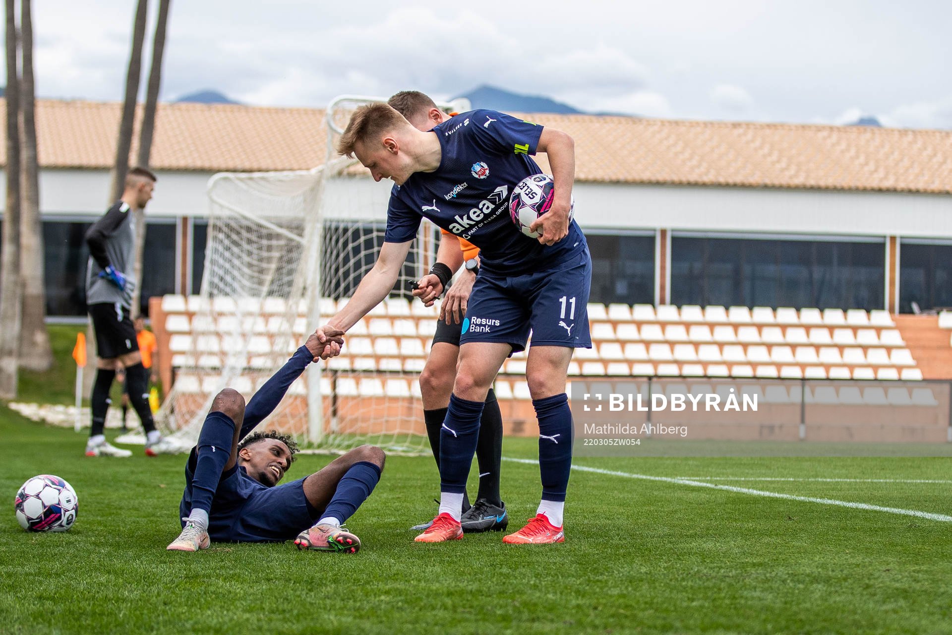 Taha Ali and Rasmus Karjalainen of Helsingborg