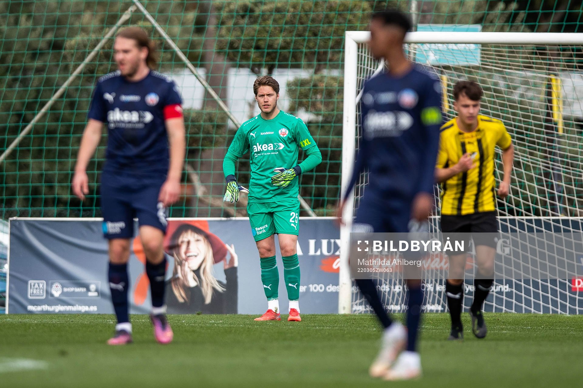 Goalkeeper Kalle Joelsson of Helsingborg looks dejected