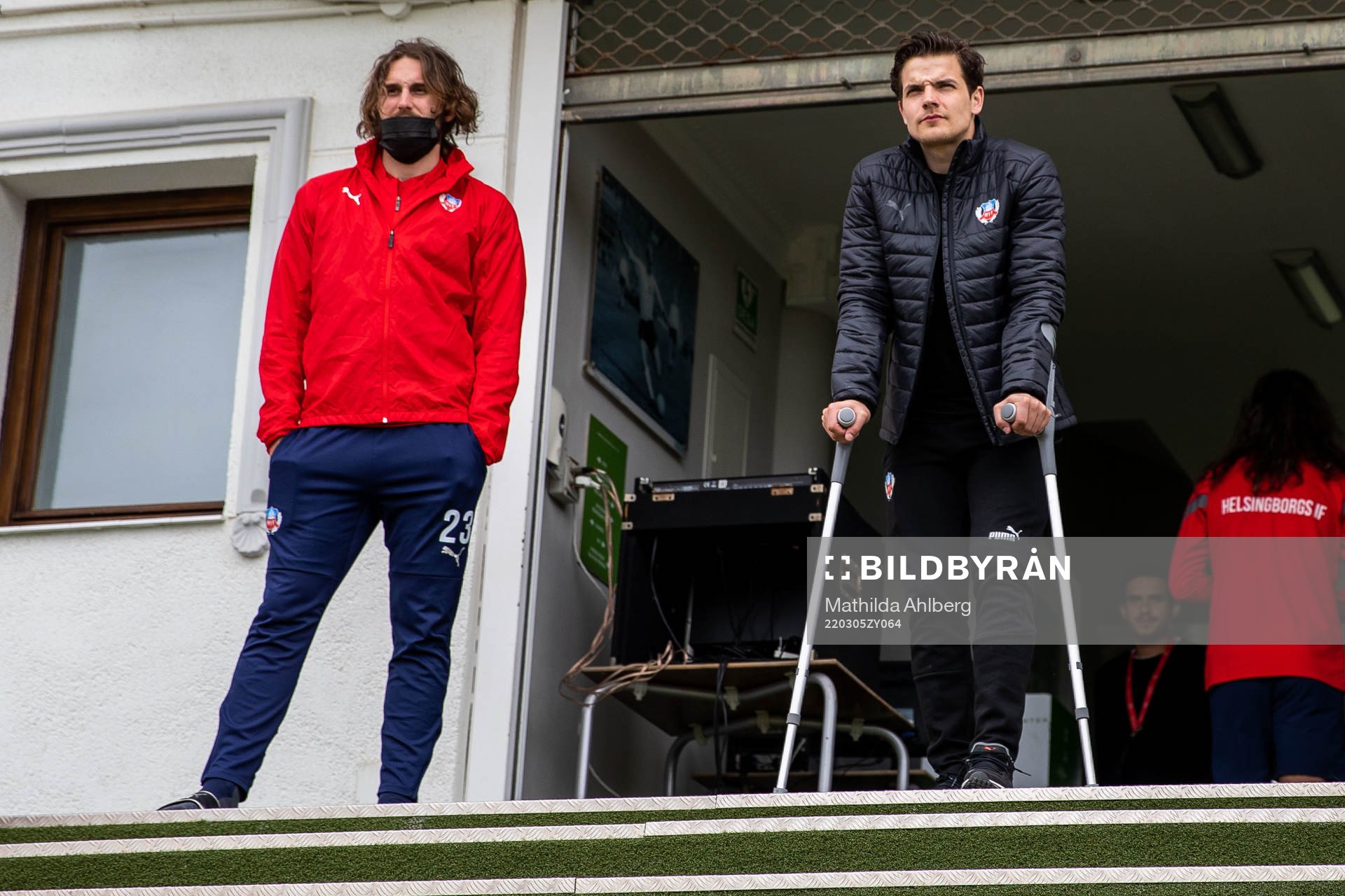 Ali Suljic and Brandur Hendriksson Olsen of Helsingborg