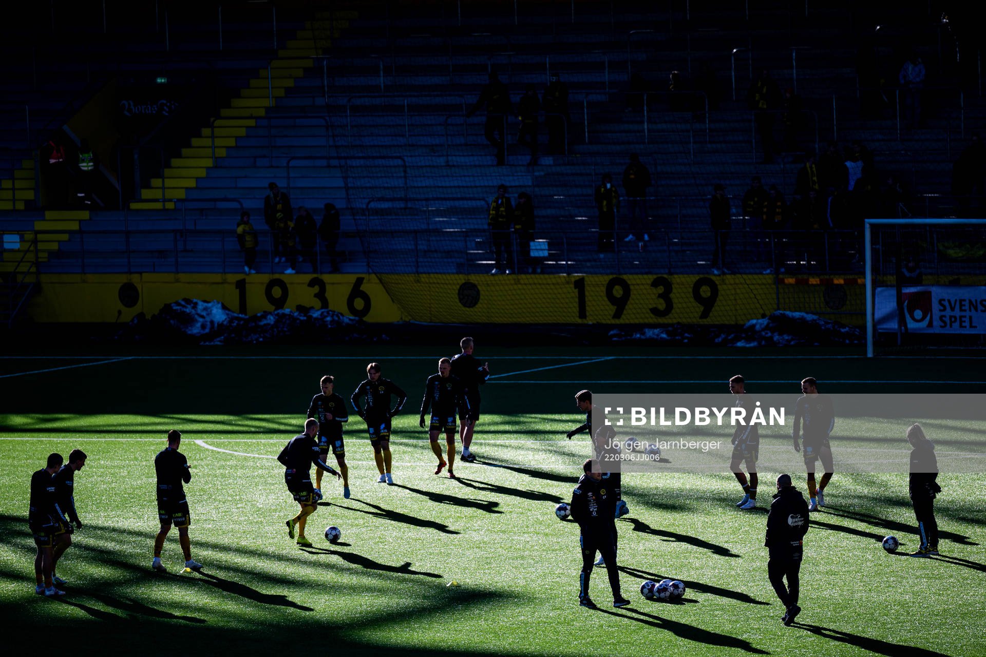 Elfsborgs spelare värmer upp