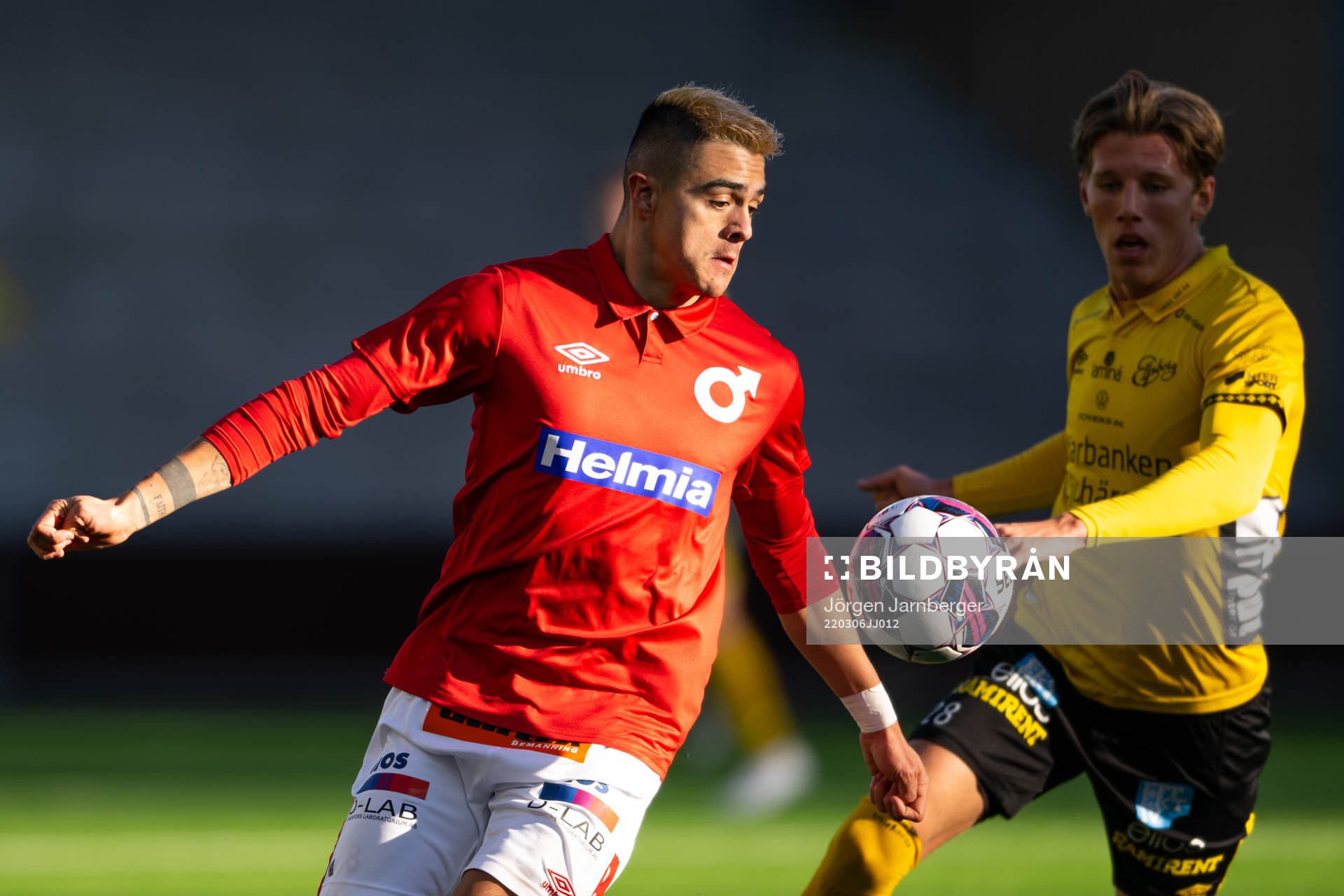Degerfors Diego Campos och Elfsborgs Noah Söderberg