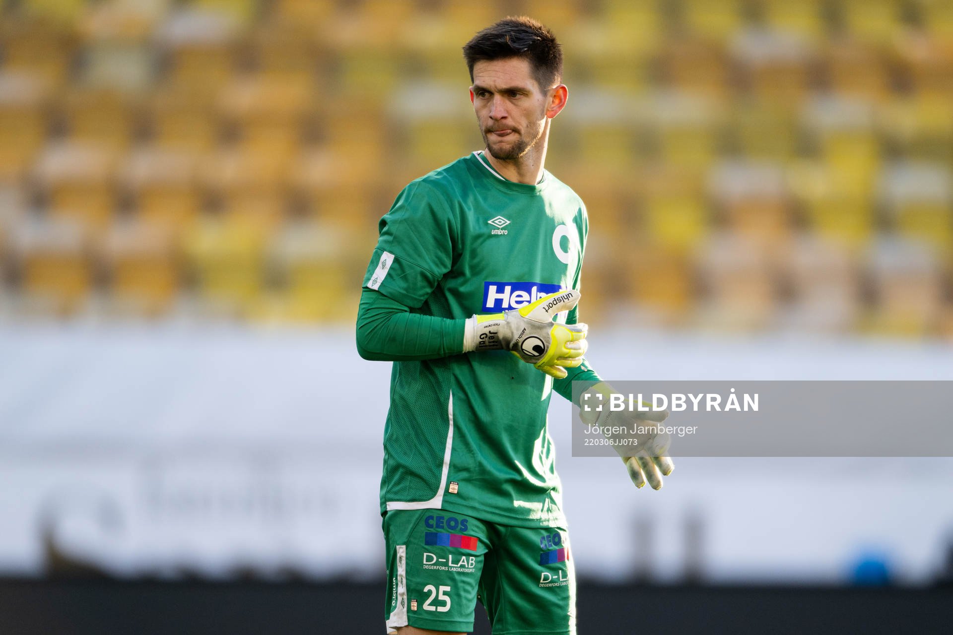 Degerfors målvakt Jeffrey Gal