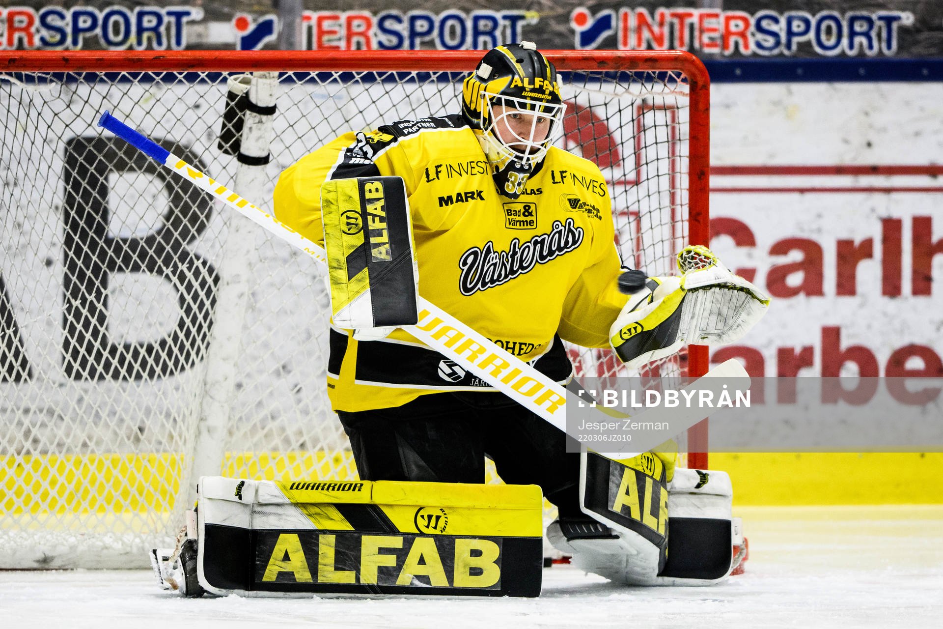 Västerås målvakt Linus Ryttar