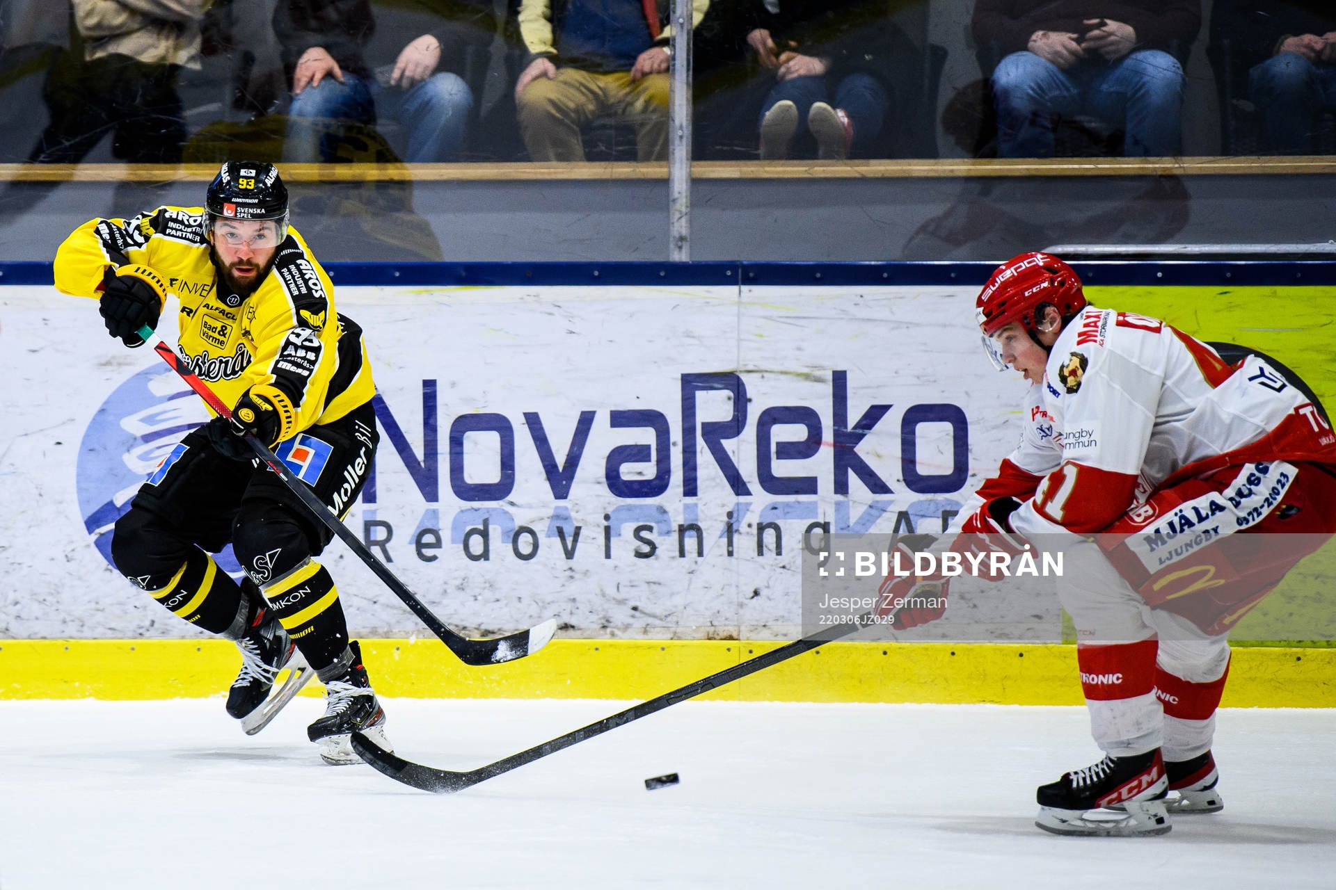 Västerås Ilya Arkalov och Troja/Ljungbys Victor Öhman