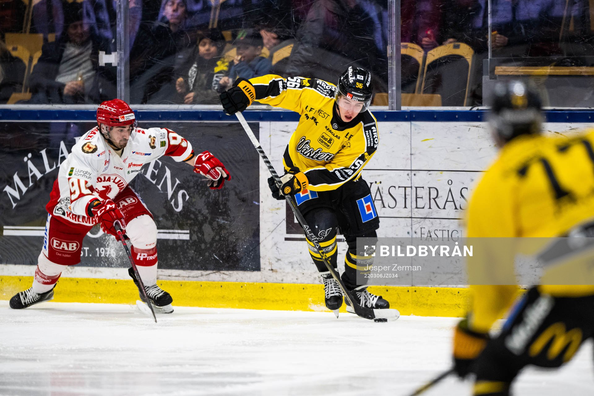 Troja/Ljungbys Kevin Karlsson och Västerås Alexander