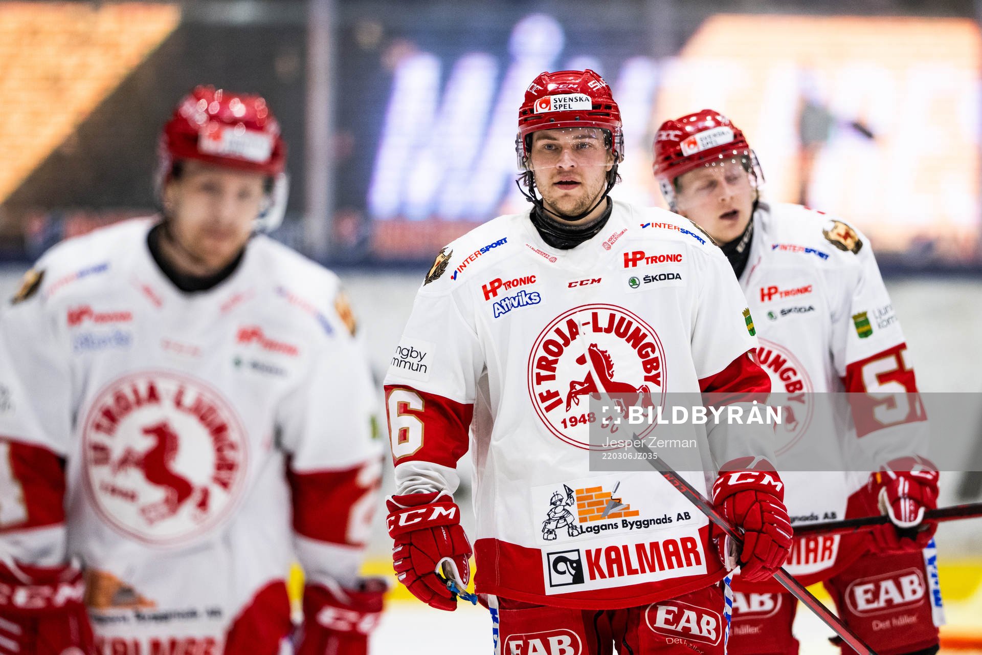 Troja/Ljungbys Dennis Fröland deppar