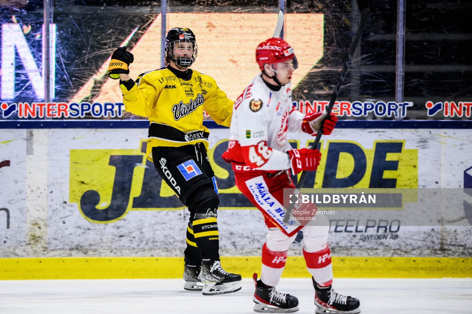 Västerås Marcus Bergman jublar