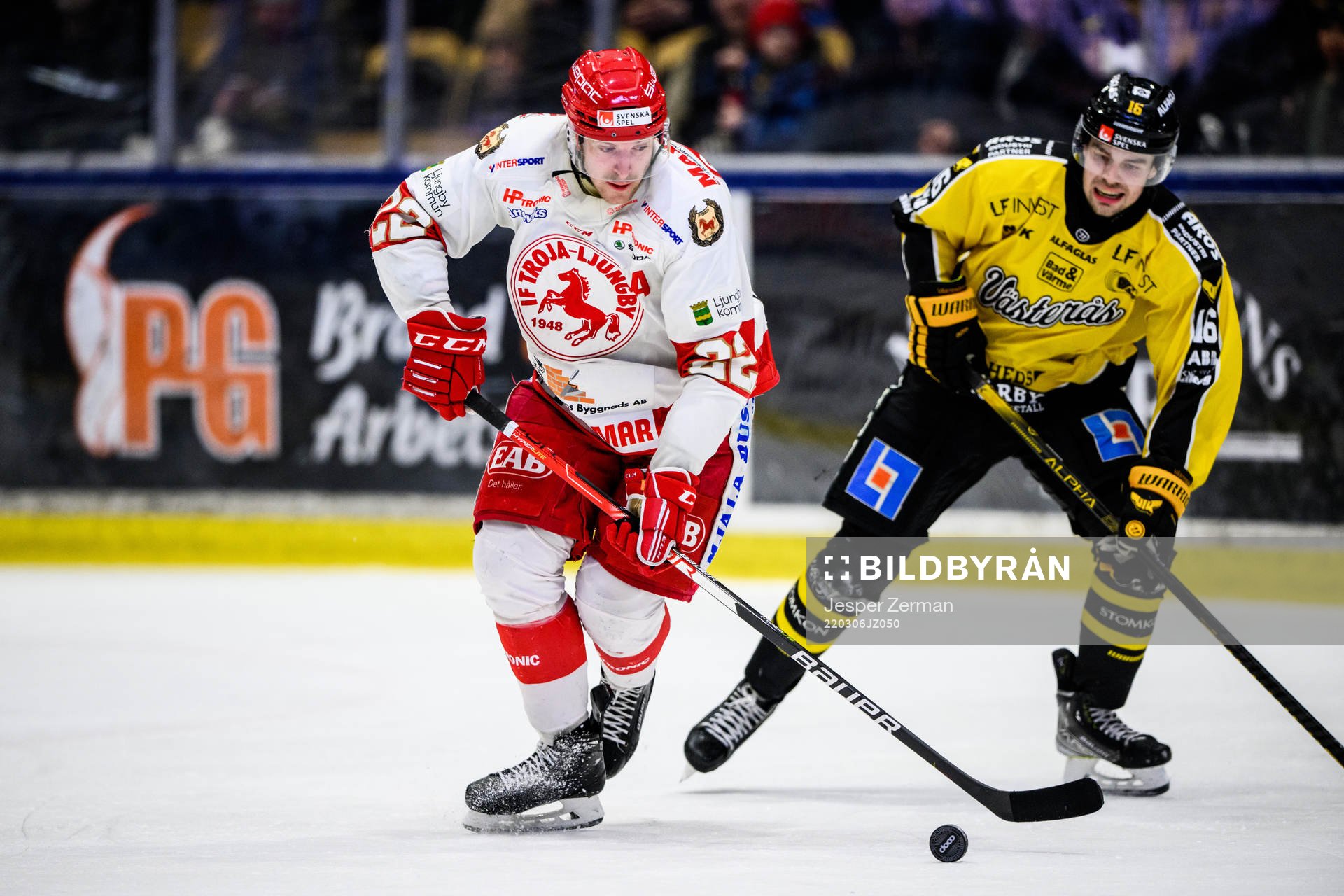 Troja/Ljungbys Carl-Johan Sjögren och Västerås Filip