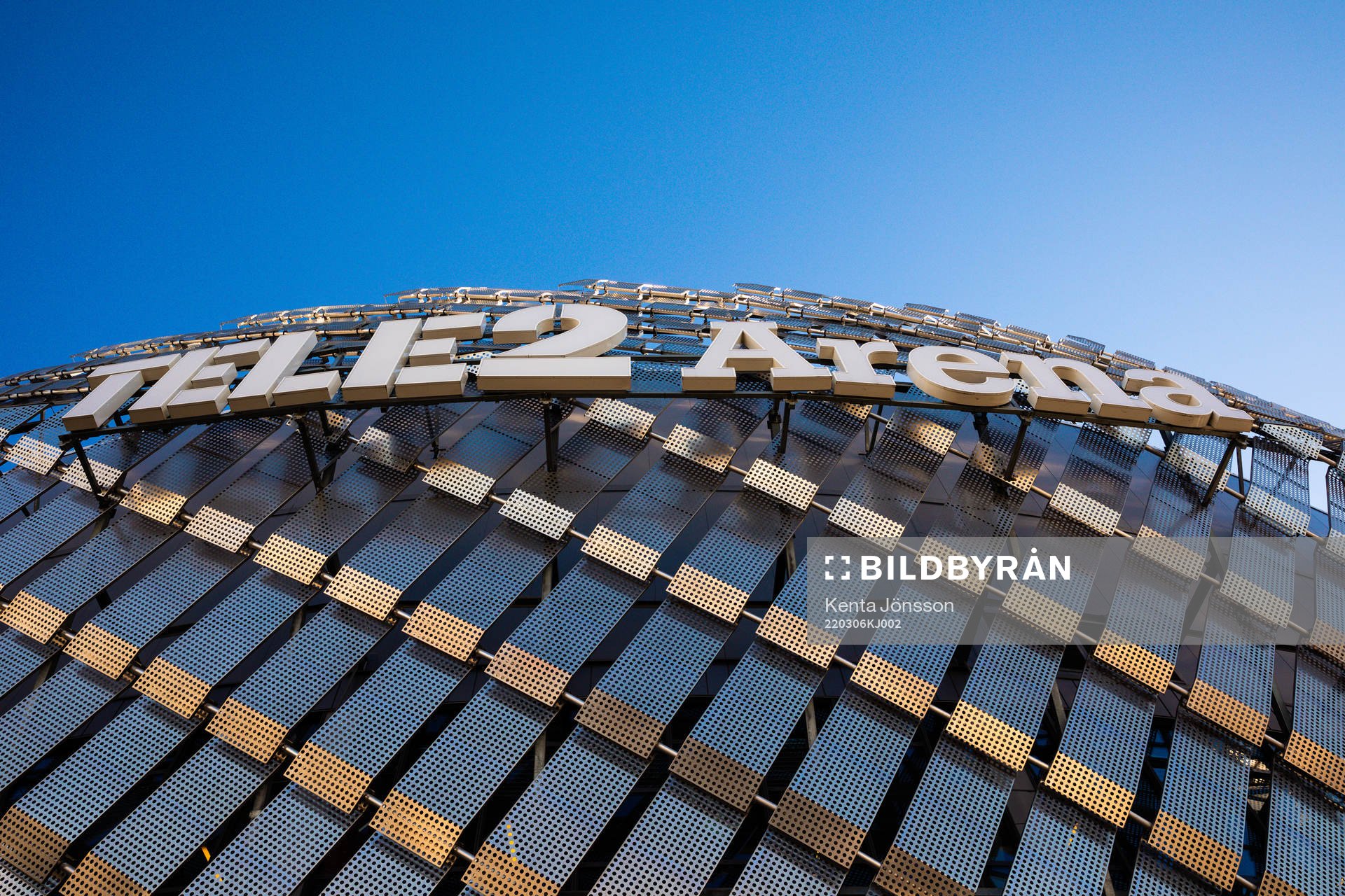 Exteriör av Tele2 Arena