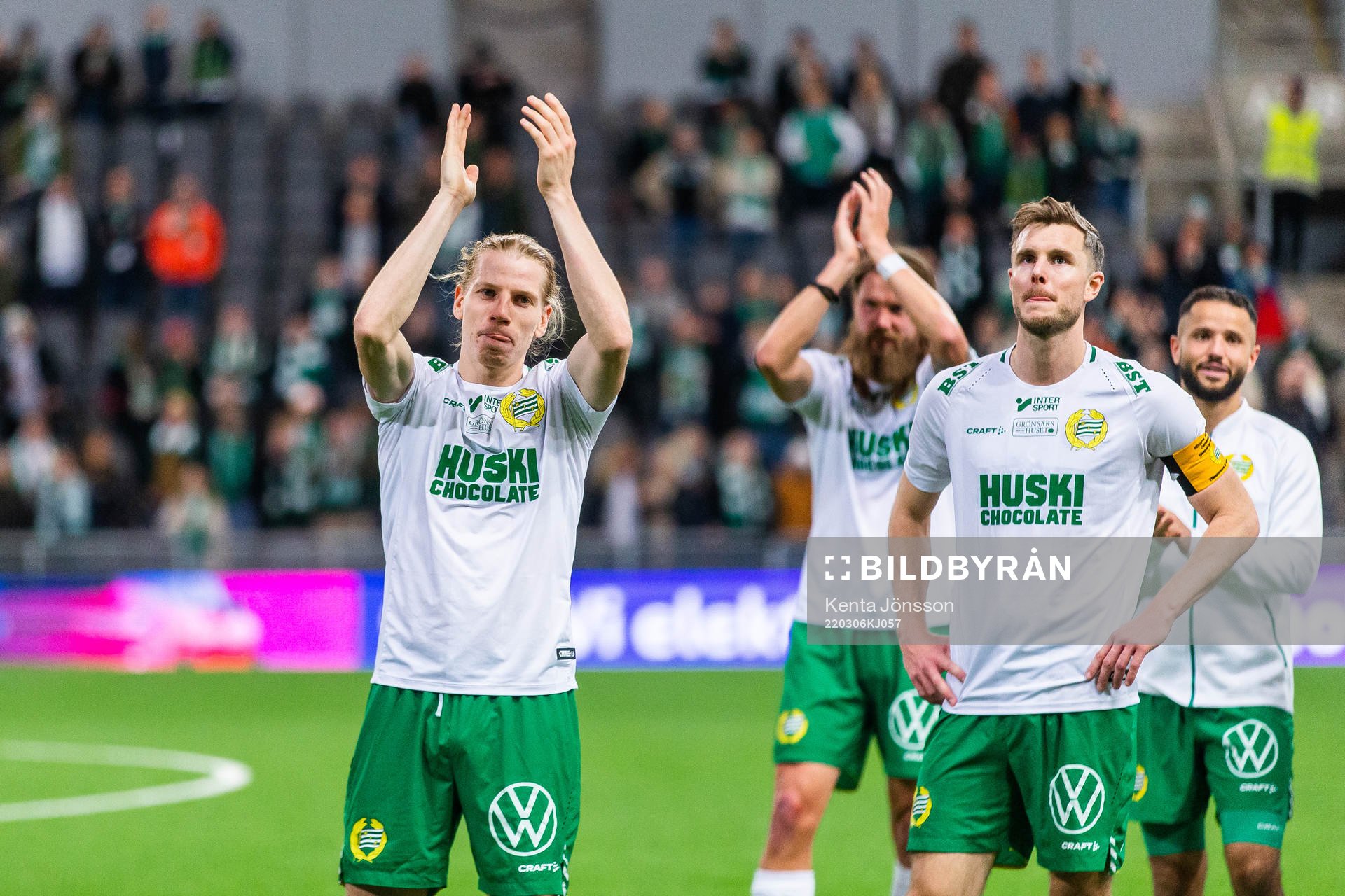 Hammarbys Gustav Ludwigson jublar