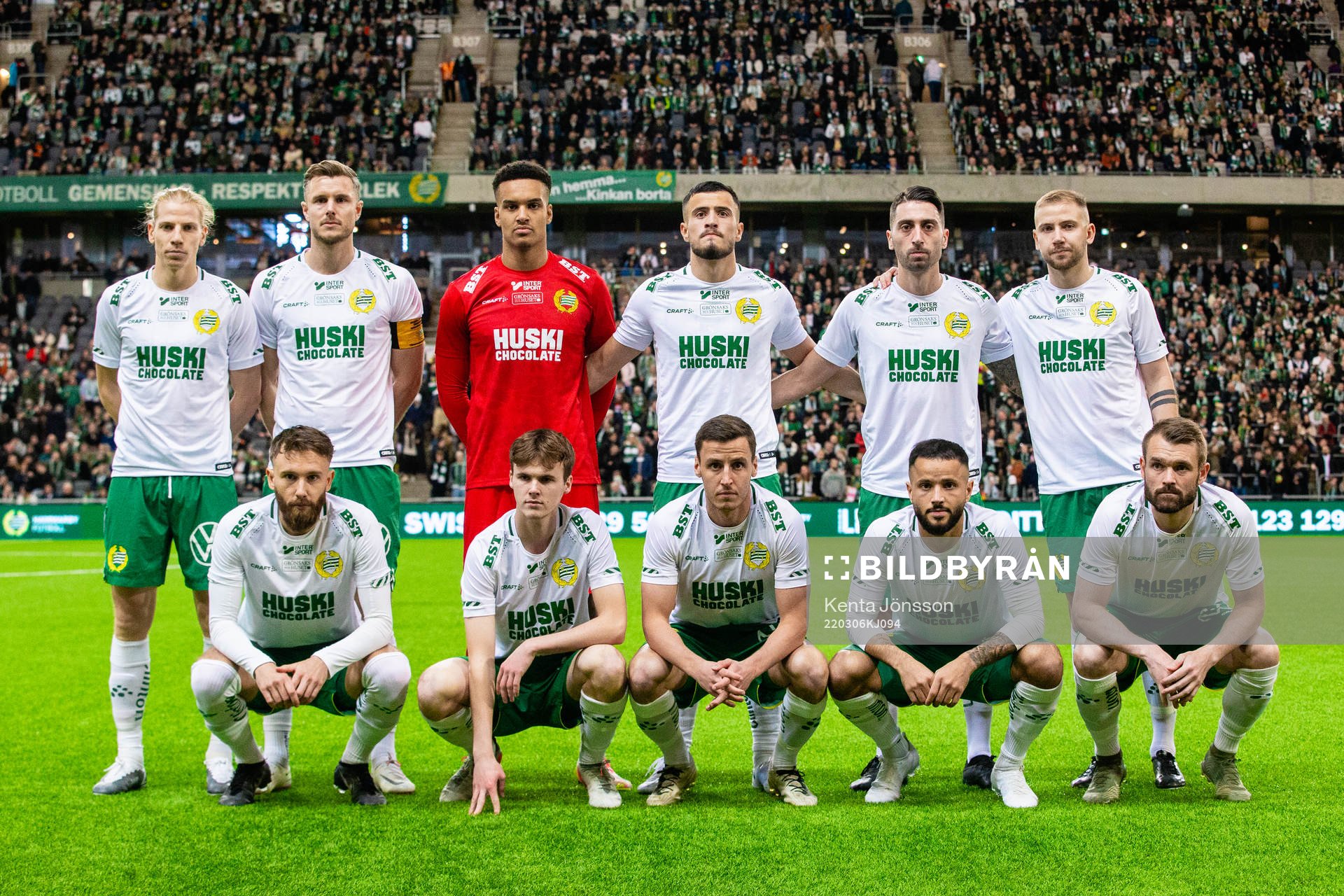 Hammarbys startelva med Gustav Ludwigson, Richard Magyar,