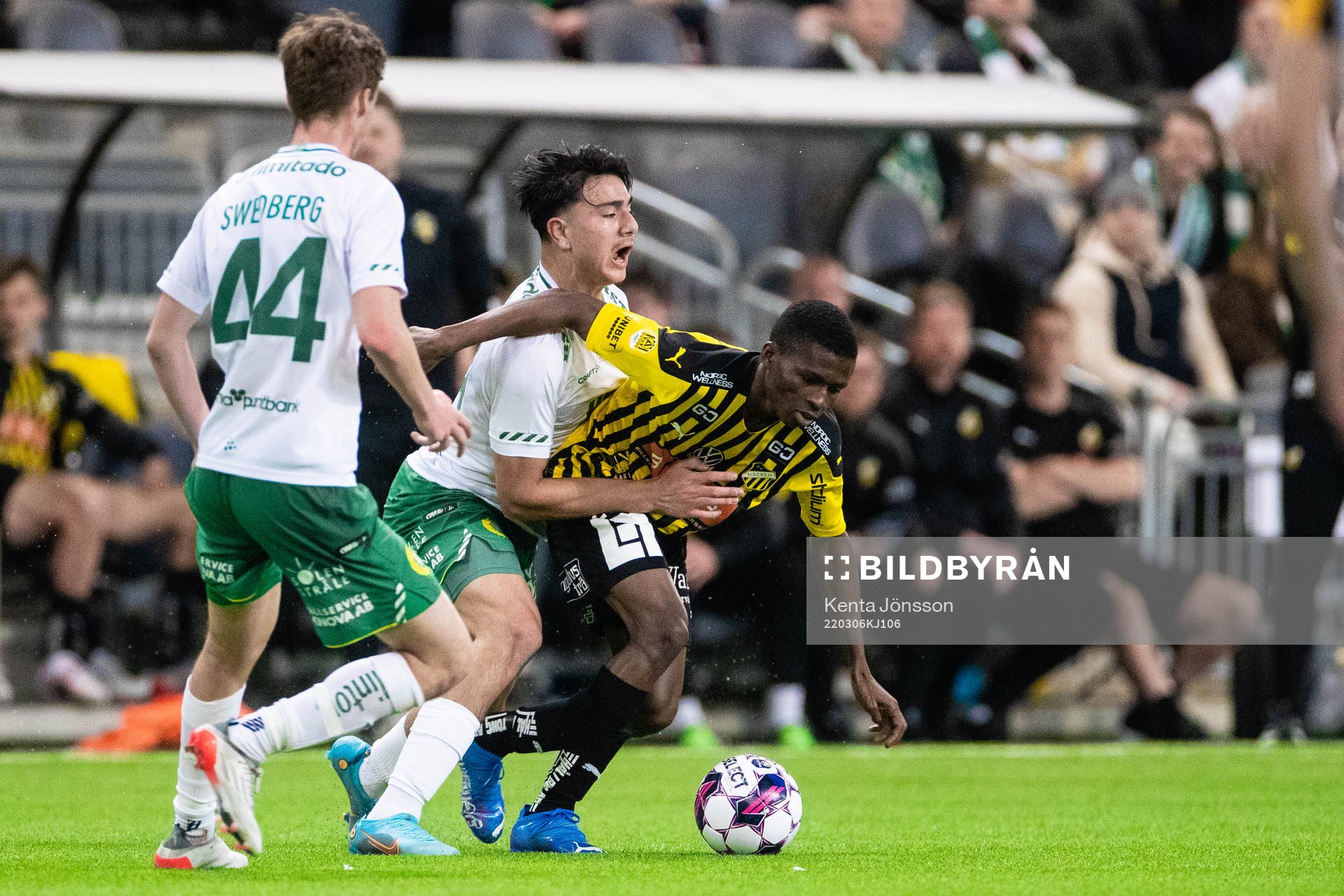 Hammarbys Williot Swedberg och Jusef Erabi