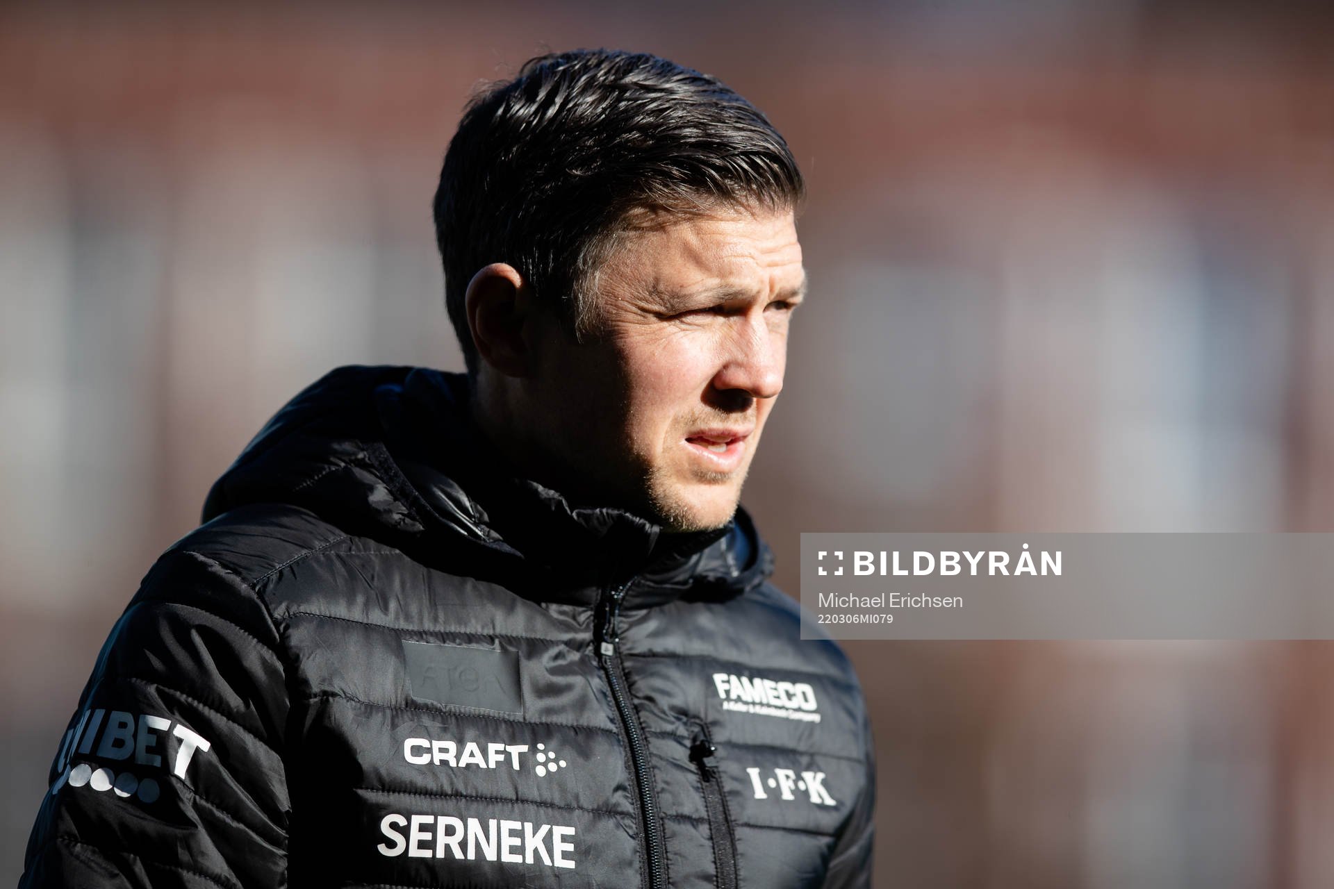 IFK Göteborgs assisterande tränare Hannes Stiller innan