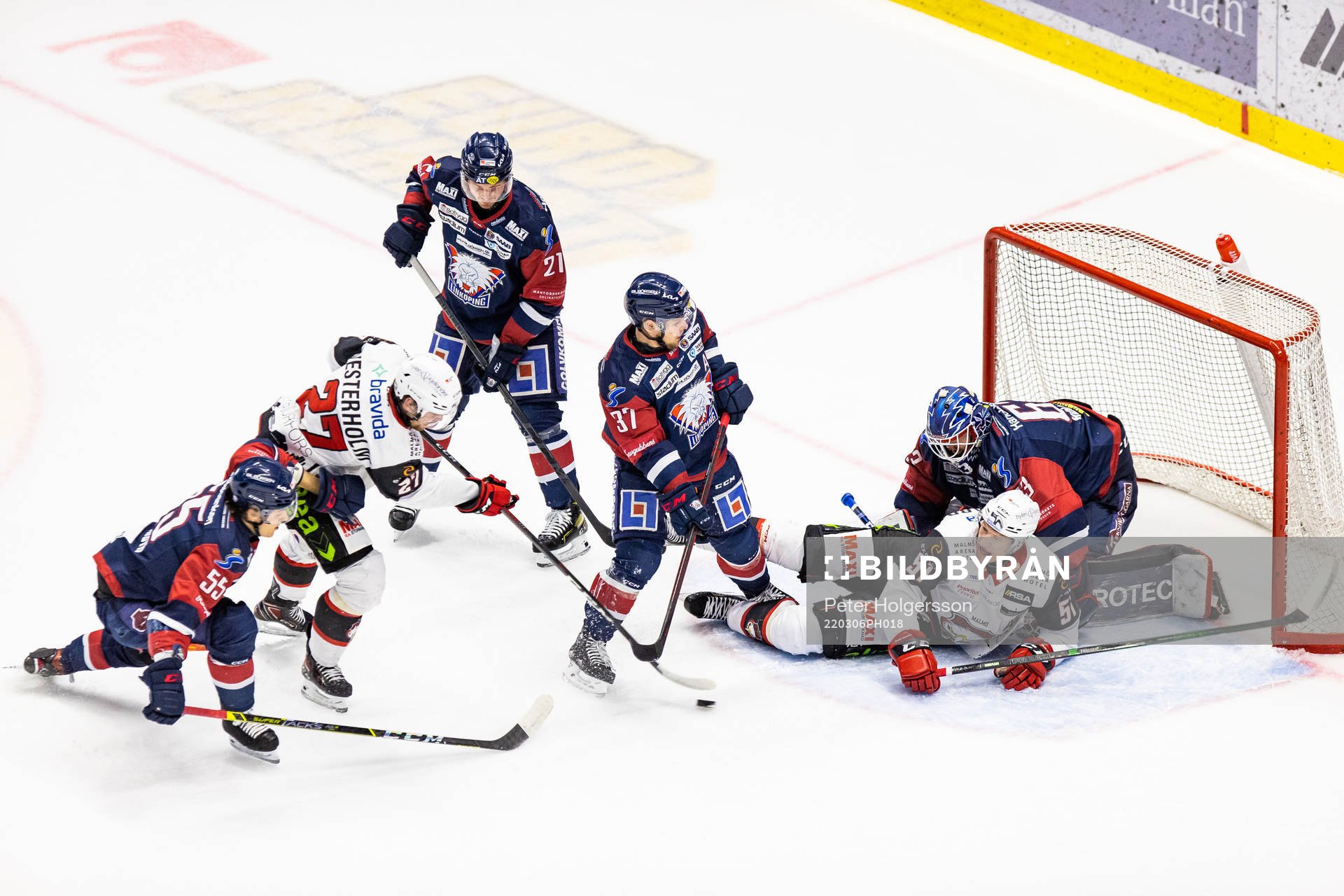 Malmö Redhawks Ponthus Westerholm och Emil Sylvegård