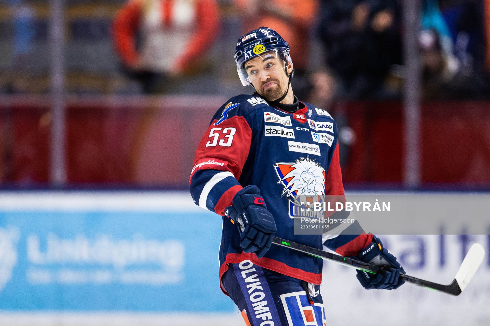 Linköpings Eddie Larsson jublar